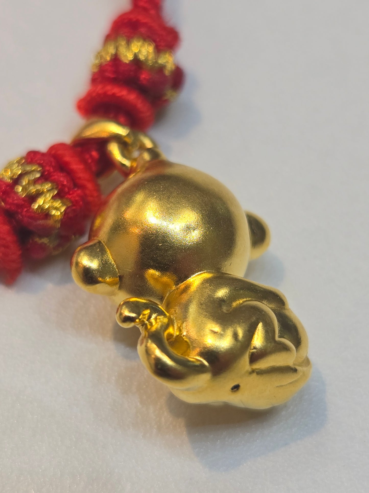 24K Gold Monkey Pendant – Cute Zodiac Monkey Charm, Gold Gift