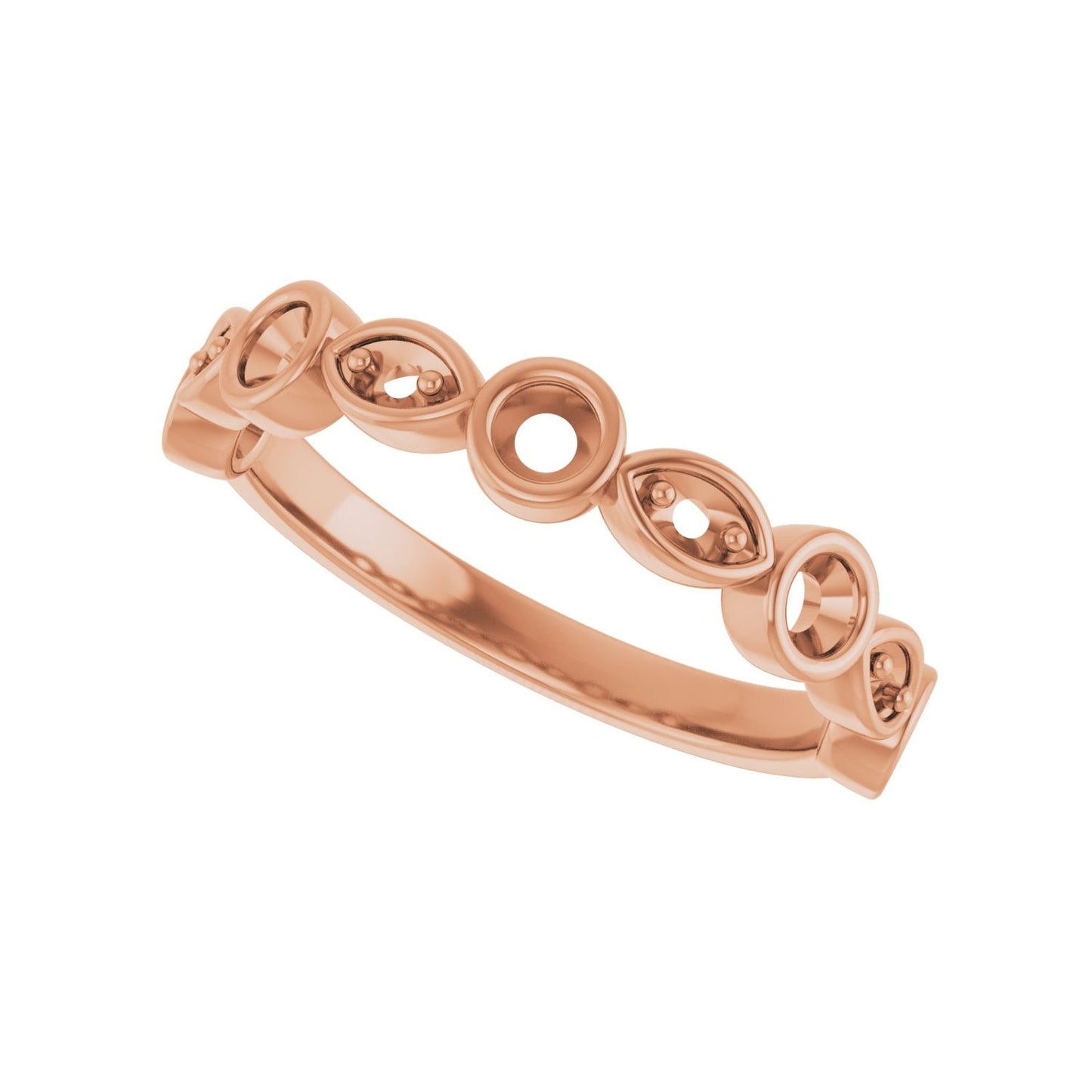 Anniversary Band - Round 1MM-2.5MM | Metal Type=14K Rose Gold | Diamond Size=2.5MM | Image 2