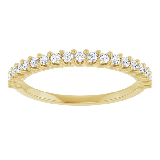 Shared-Prong Anniversary Band - Round | Metal Type=14K Yellow Gold | Diamond Size=1.5MM | Image 1