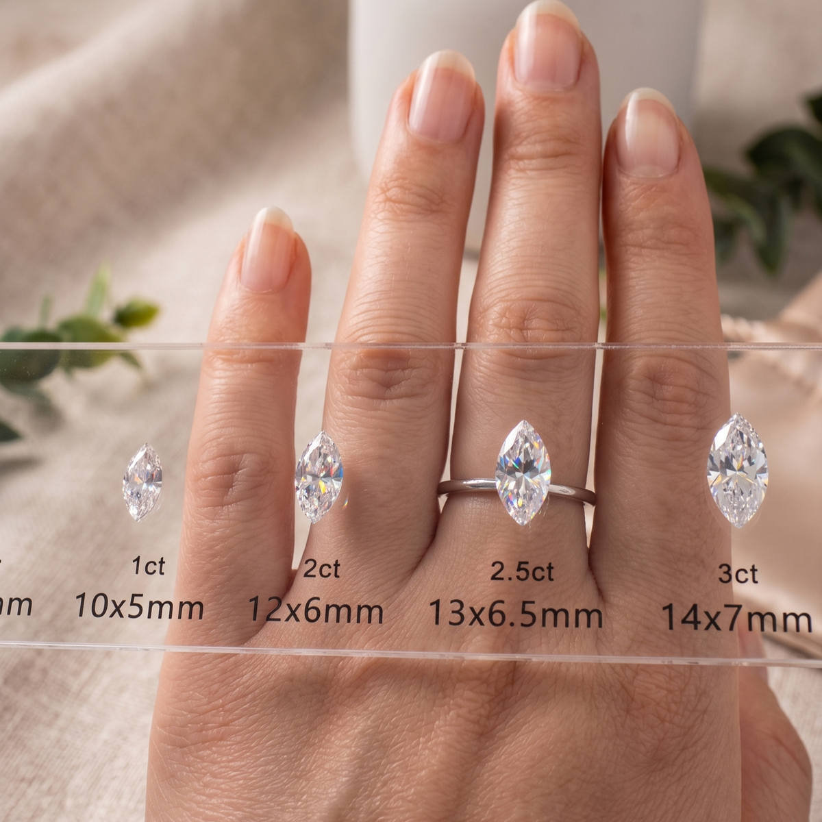 Marquise Halo-Style Engagement Ring