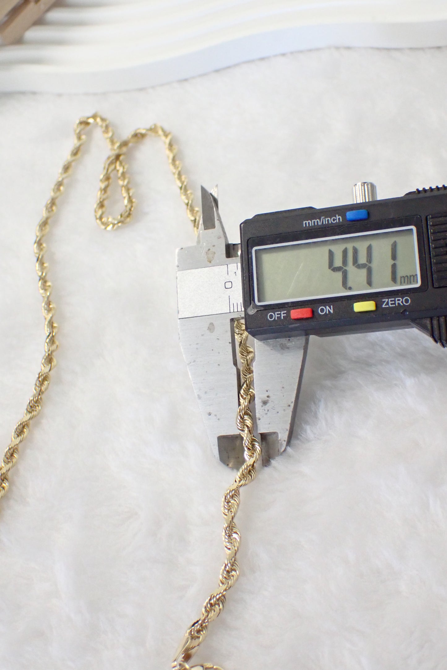 10K Yellow Gold Rope Chain Necklace