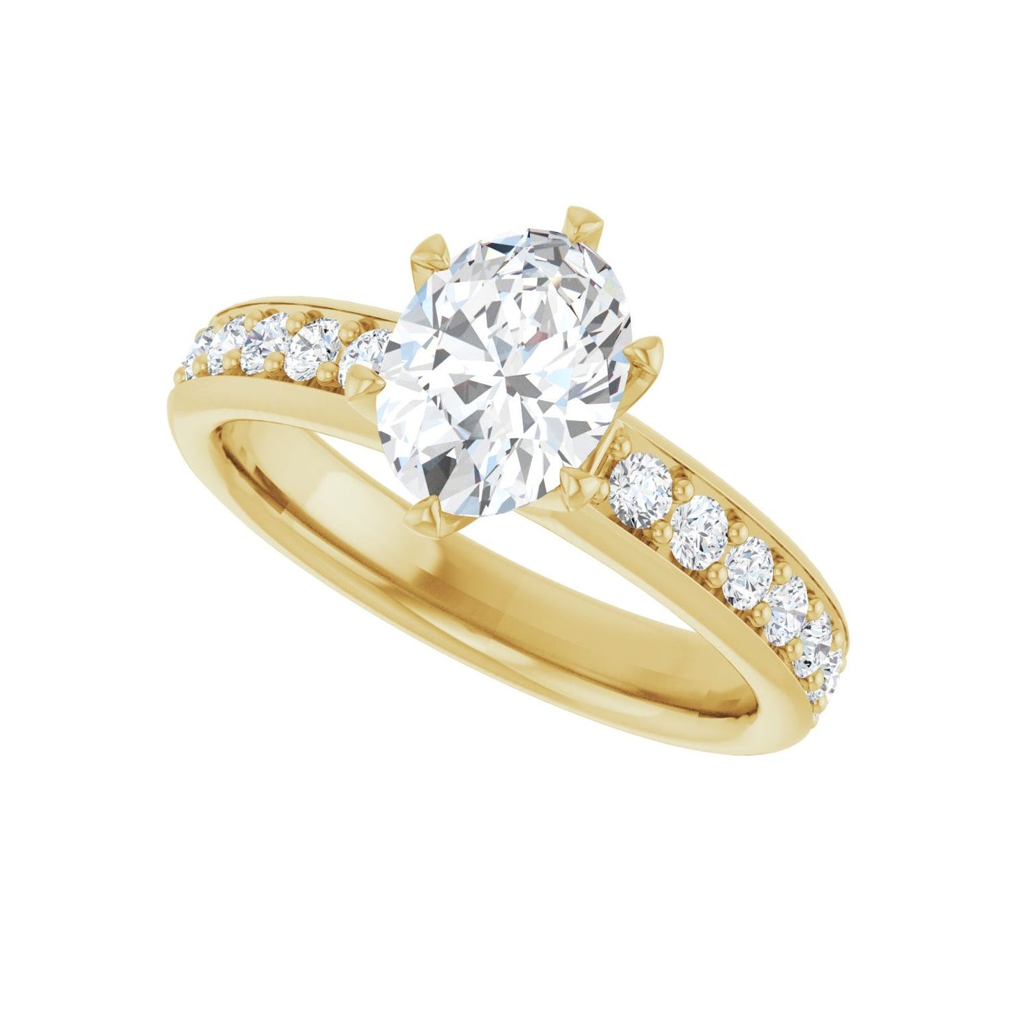 Oval Solstice Solitaire�� Engagement Ring | Metal Type=14K Yellow Gold | Center Stone Size=1.5 CT | Image 5