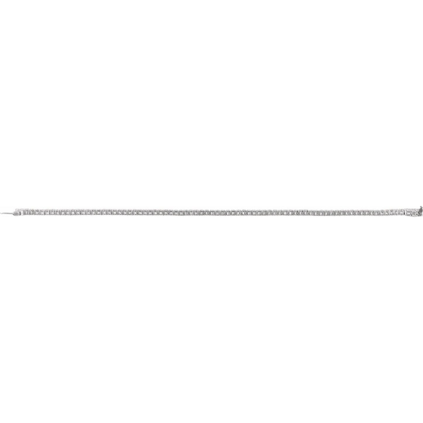 2 CTW Lab-Grown Diamond Line Bracelet | Metal Type=14K White Gold | Image 4