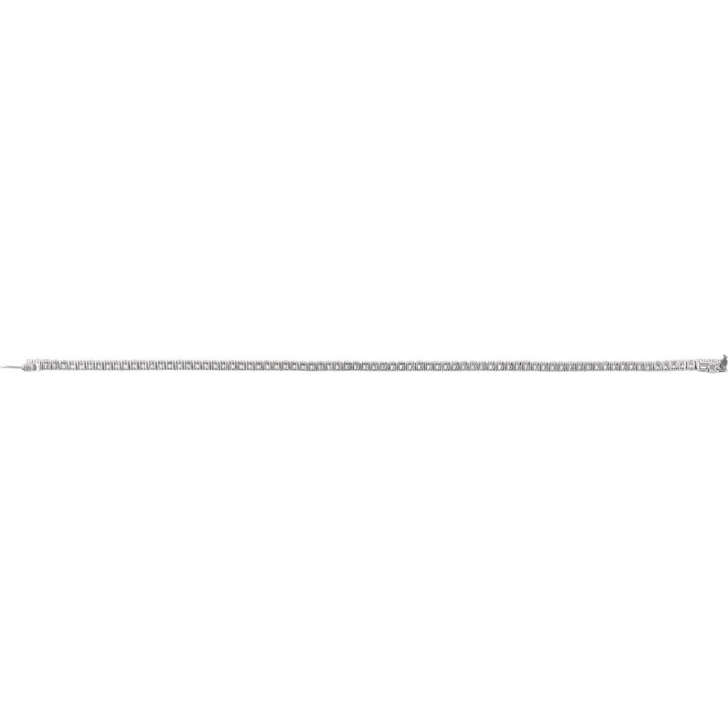 2 CTW Lab-Grown Diamond Line Bracelet | Metal Type=14K White Gold | Image 4