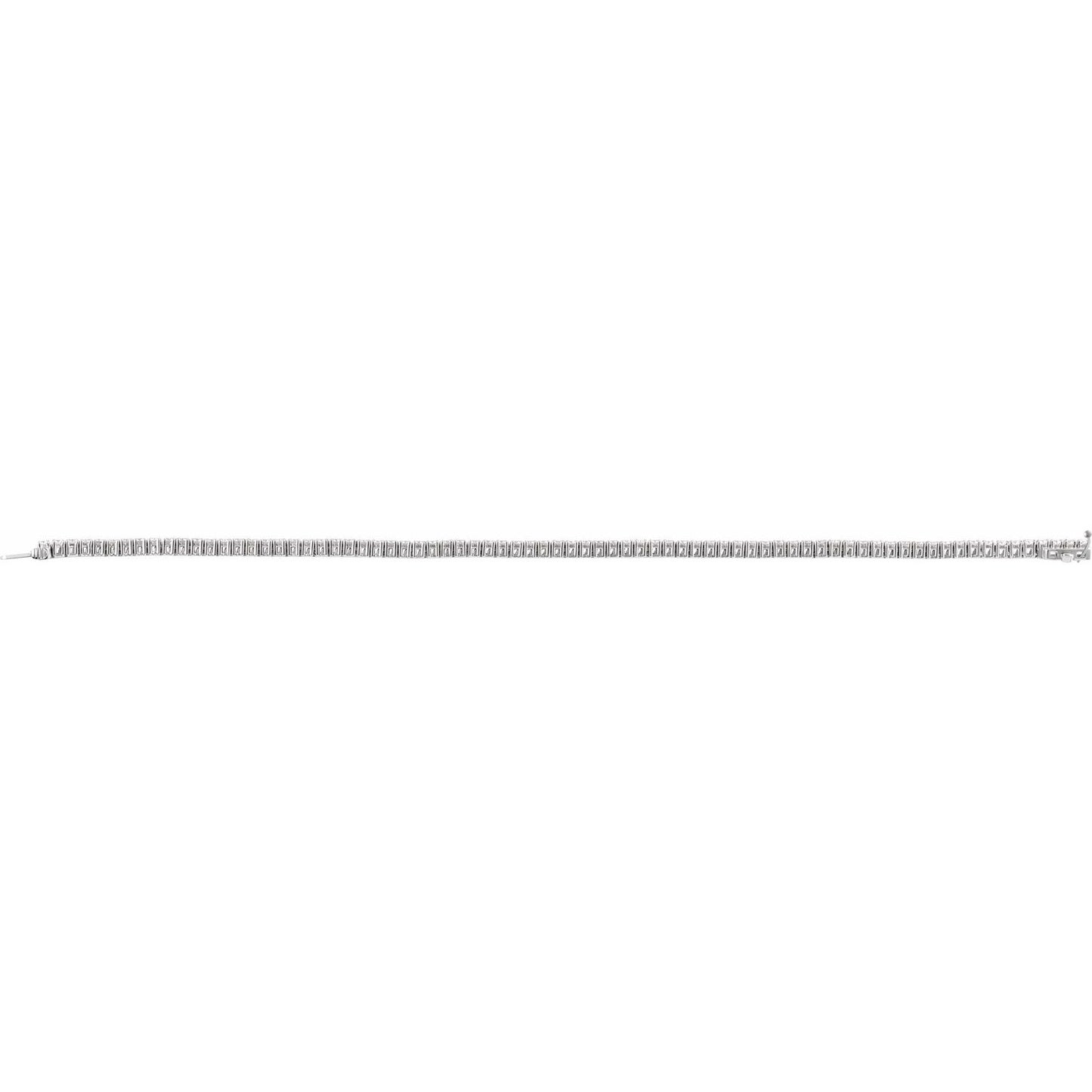 3 CTW Lab-Grown Diamond Line Bracelet | Metal Type=14K White Gold | Image 4
