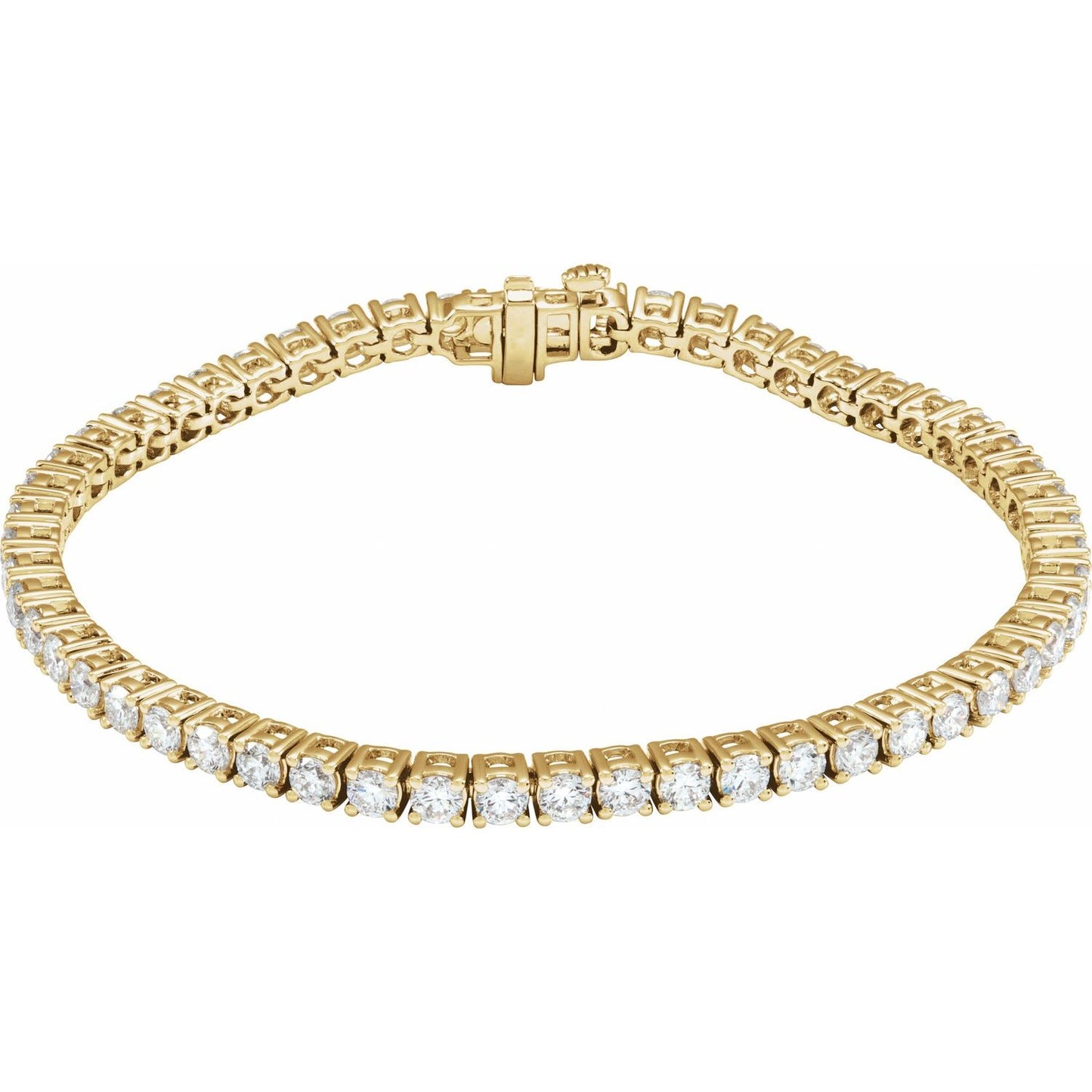 5 CTW Lab-Grown Diamond Line Bracelet | Metal Type=14K Yellow Gold | Image 1