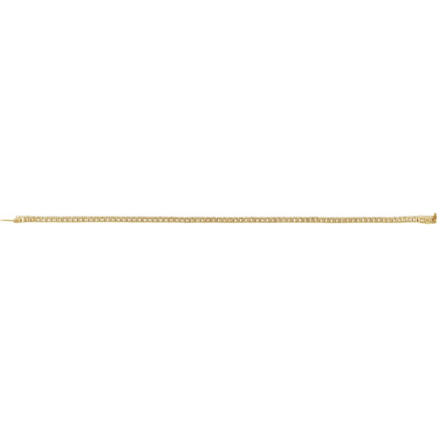 2 CTW Lab-Grown Diamond Line Bracelet | Metal Type=14K Yellow Gold | Image 4