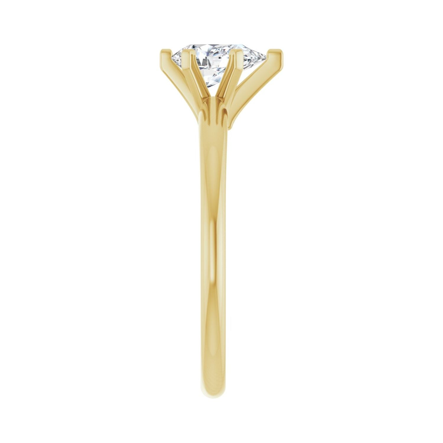 Pear Engagement Ring | Metal Type=14K Yellow Gold | Center Stone Size=1 CT | Image 4
