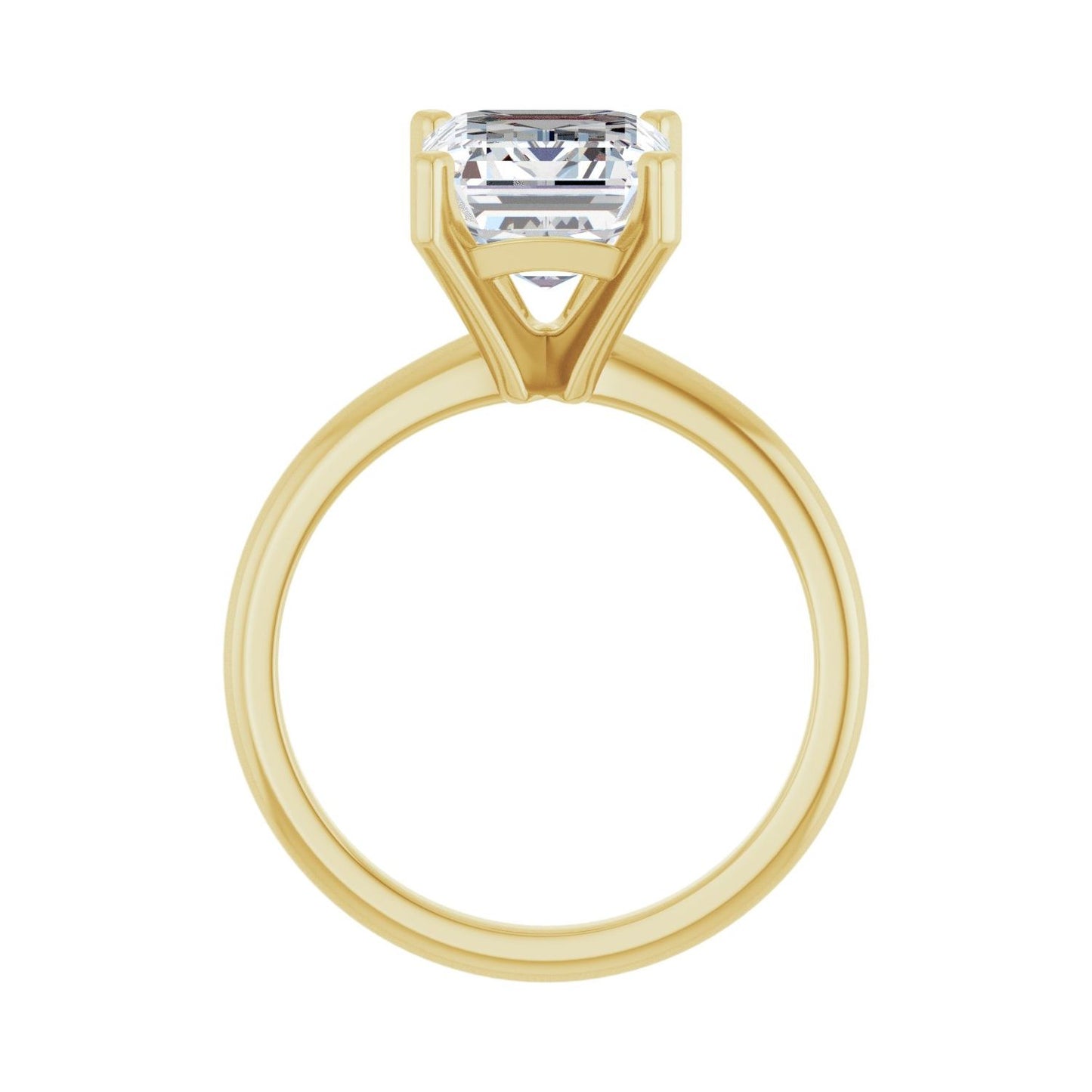 Emerald Engagement Ring | Metal Type=14K Yellow Gold | Center Stone Size=3 CT | Image 2