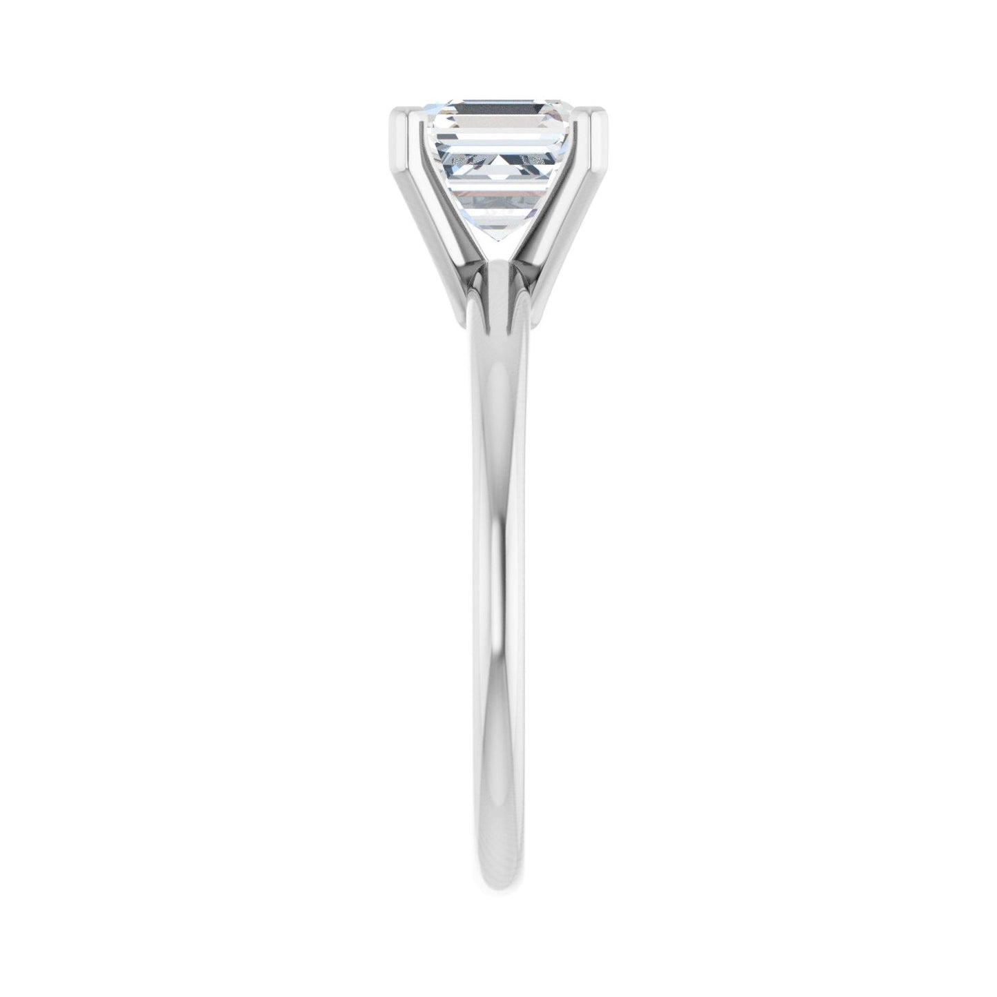 Asscher Engagement Ring | Metal Type=14K White Gold | Center Stone Size=1.5 CT | Image 4