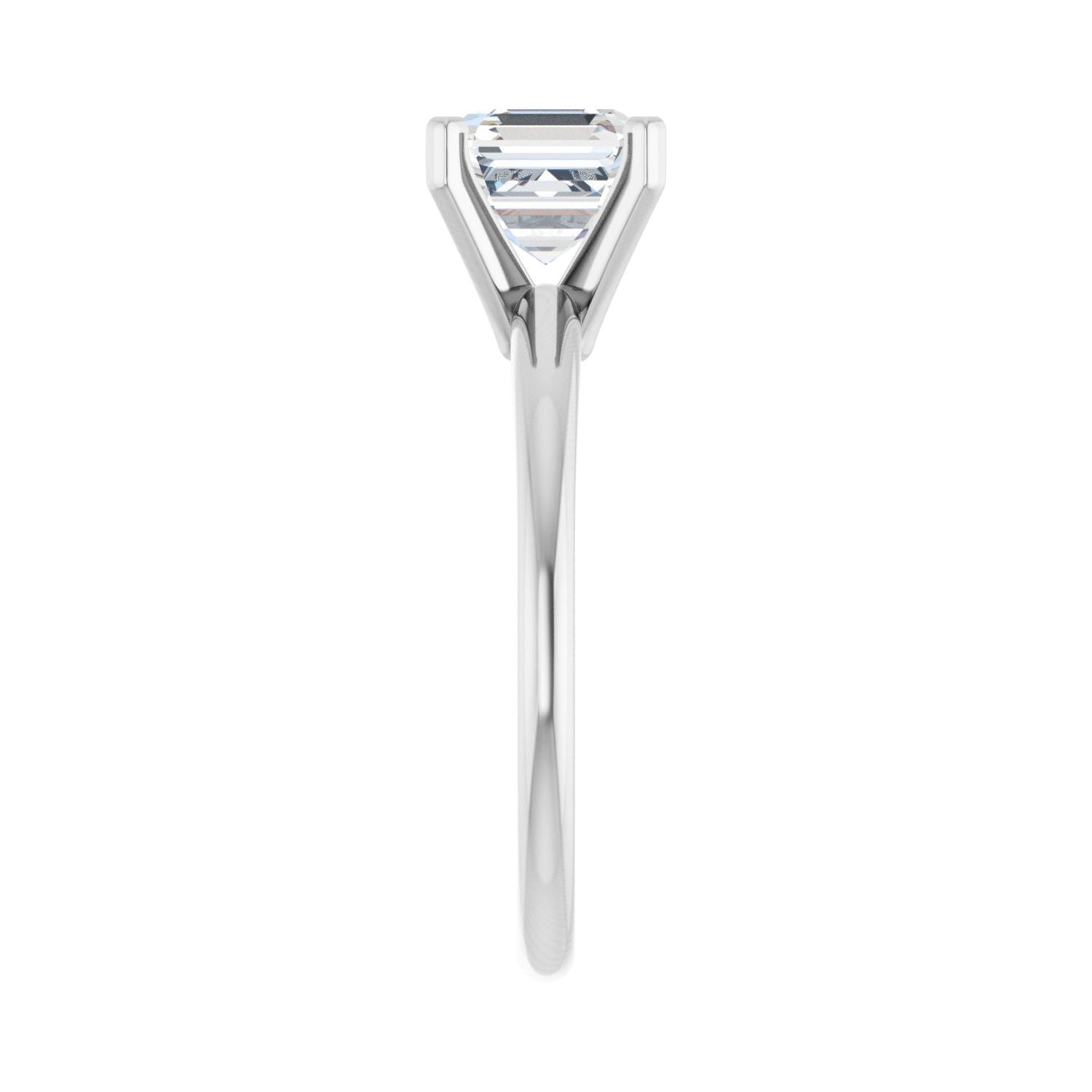 Asscher Engagement Ring | Metal Type=14K White Gold | Center Stone Size=1.5 CT | Image 4