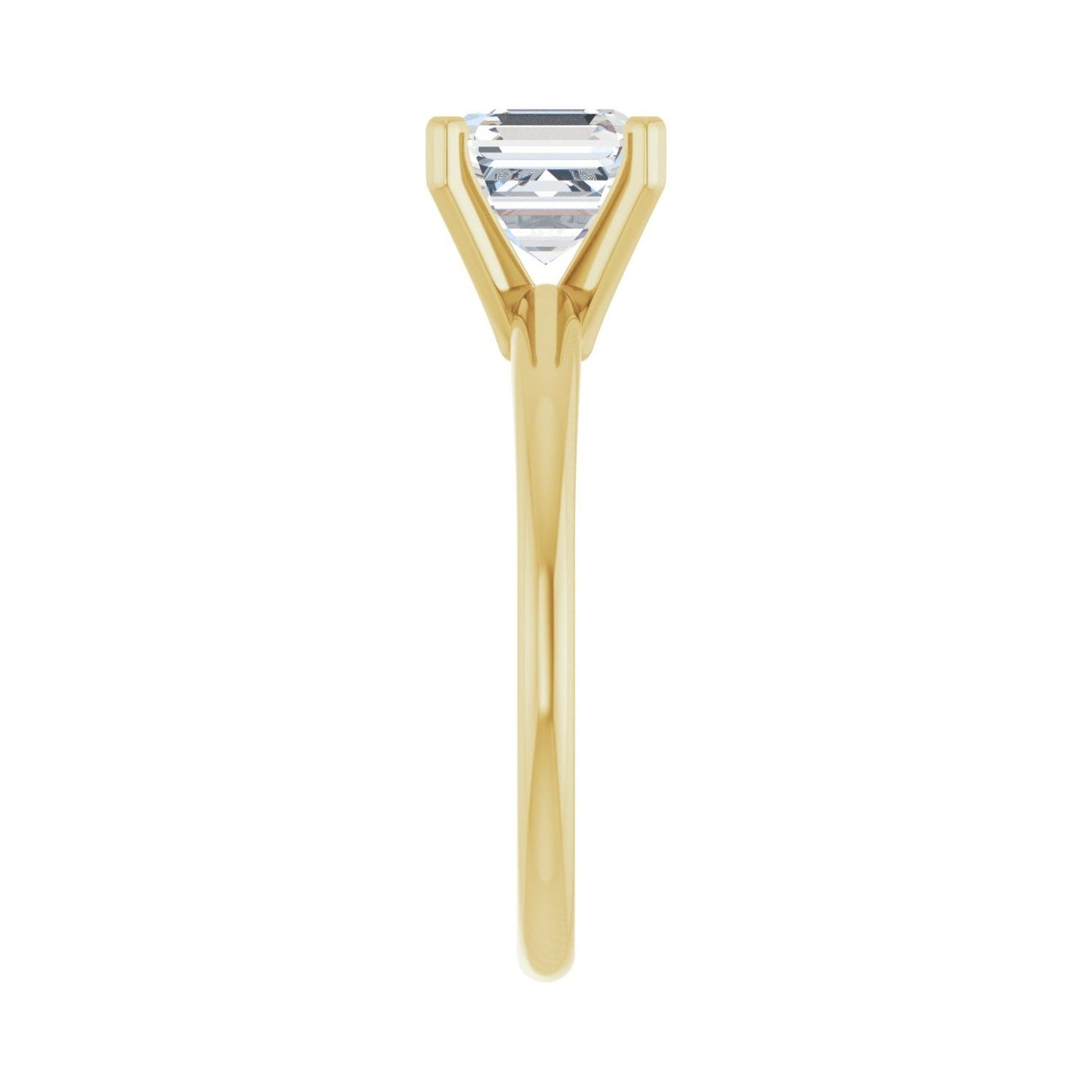 Asscher Engagement Ring | Metal Type=14K Yellow Gold | Center Stone Size=1.5 CT | Image 4