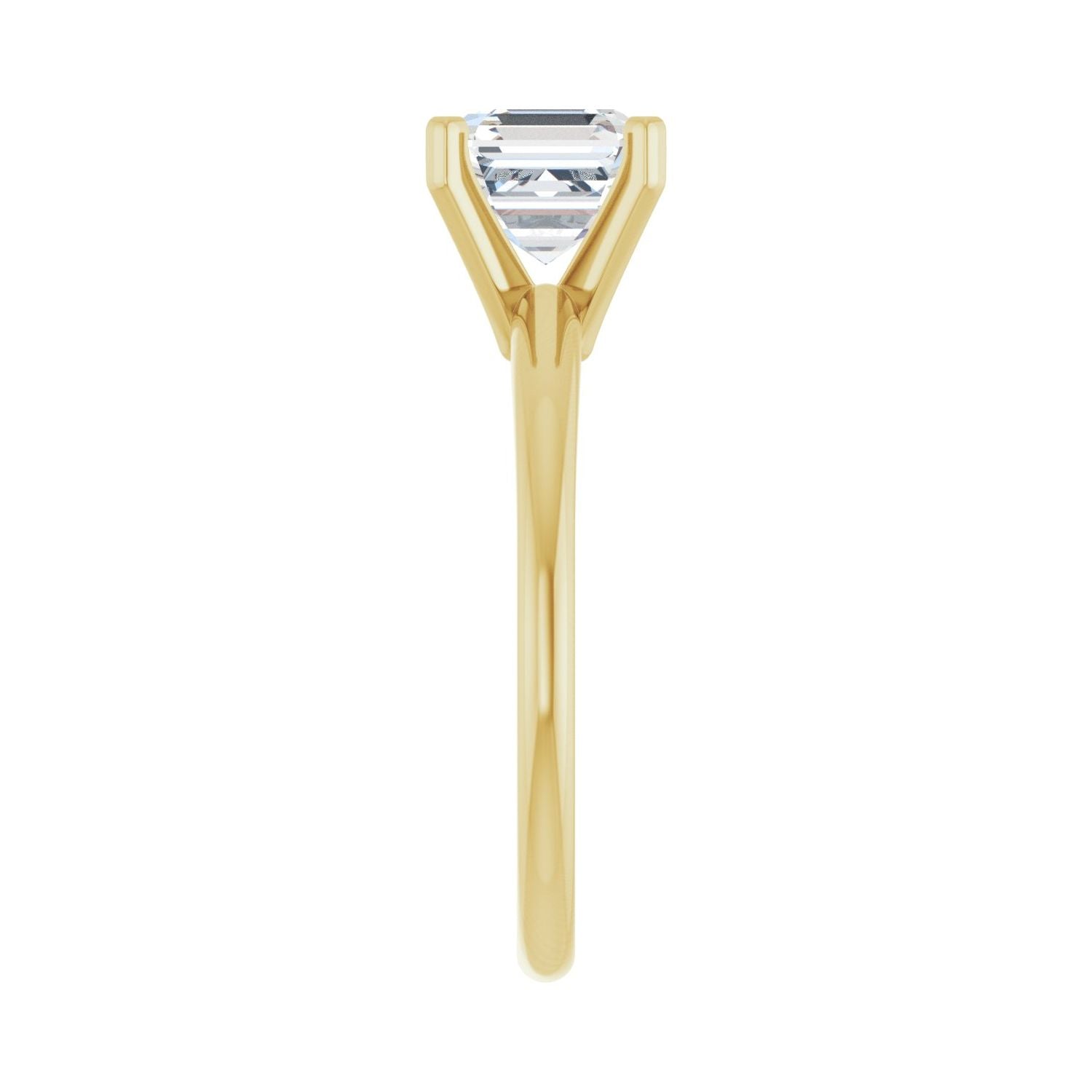 Asscher Engagement Ring | Metal Type=14K Yellow Gold | Center Stone Size=1.5 CT | Image 4