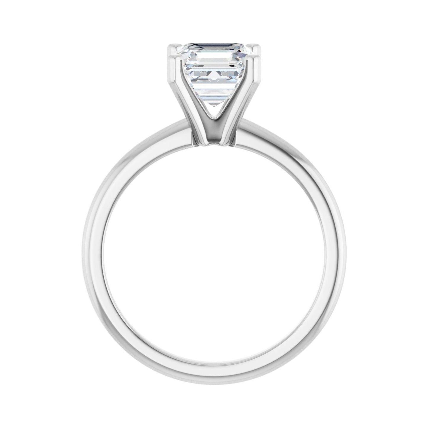 Asscher Engagement Ring | Metal Type=14K White Gold | Center Stone Size=1.5 CT | Image 2