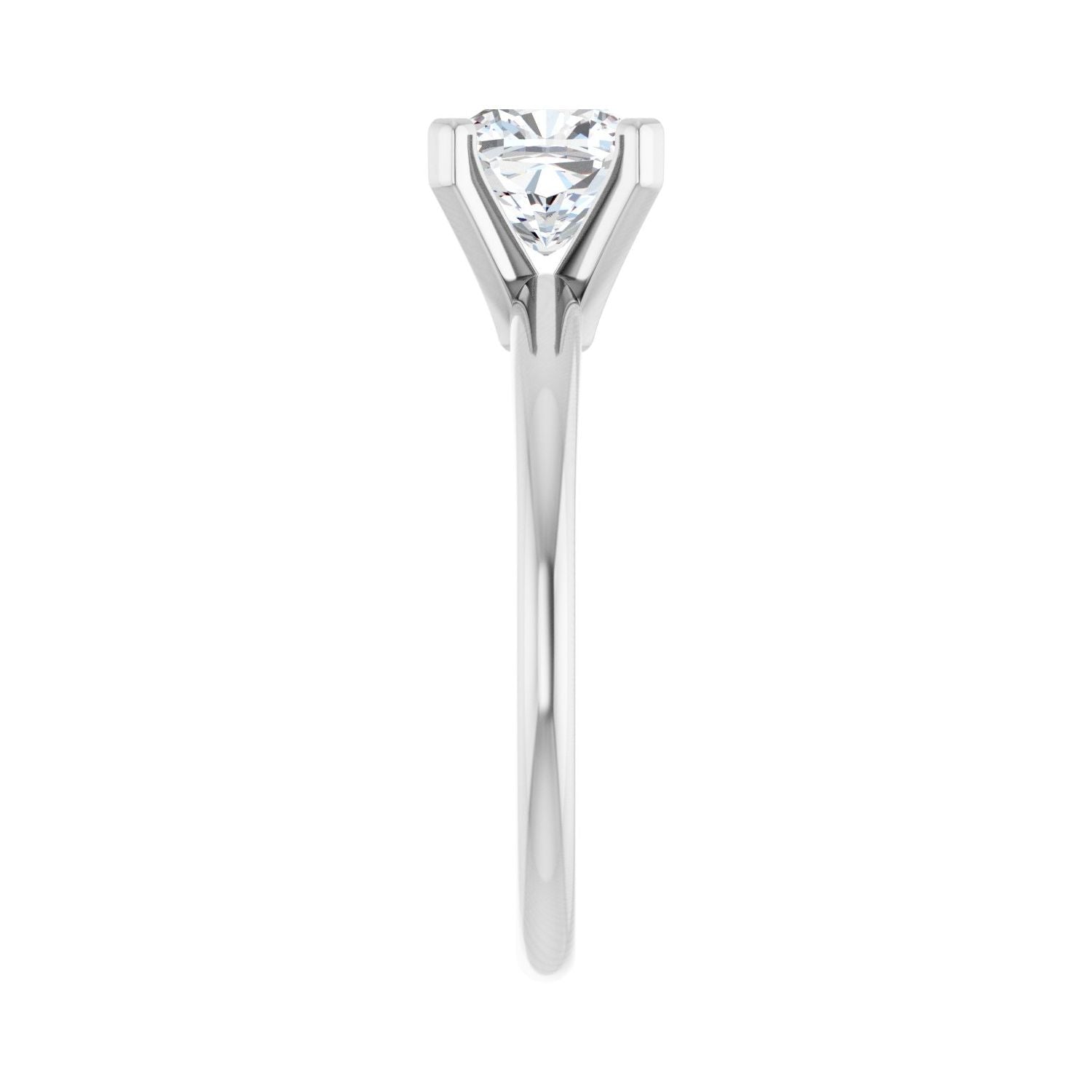 Cushion Engagement Ring | Metal Type=14K White Gold | Center Stone Size=1.5 CT | Image 4