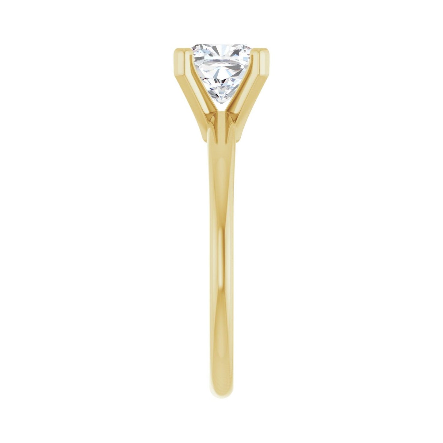 Cushion Engagement Ring | Metal Type=14K Yellow Gold | Center Stone Size=1.5 CT | Image 4