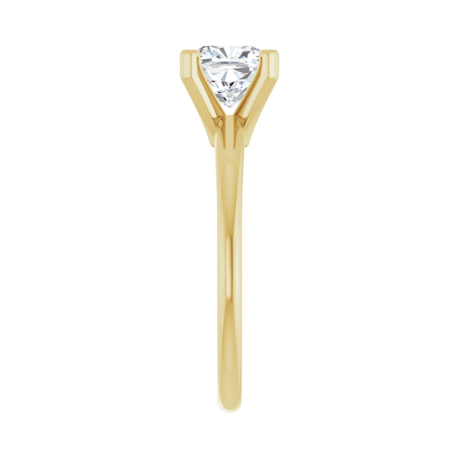 Cushion Engagement Ring | Metal Type=14K Yellow Gold | Center Stone Size=1.5 CT | Image 4