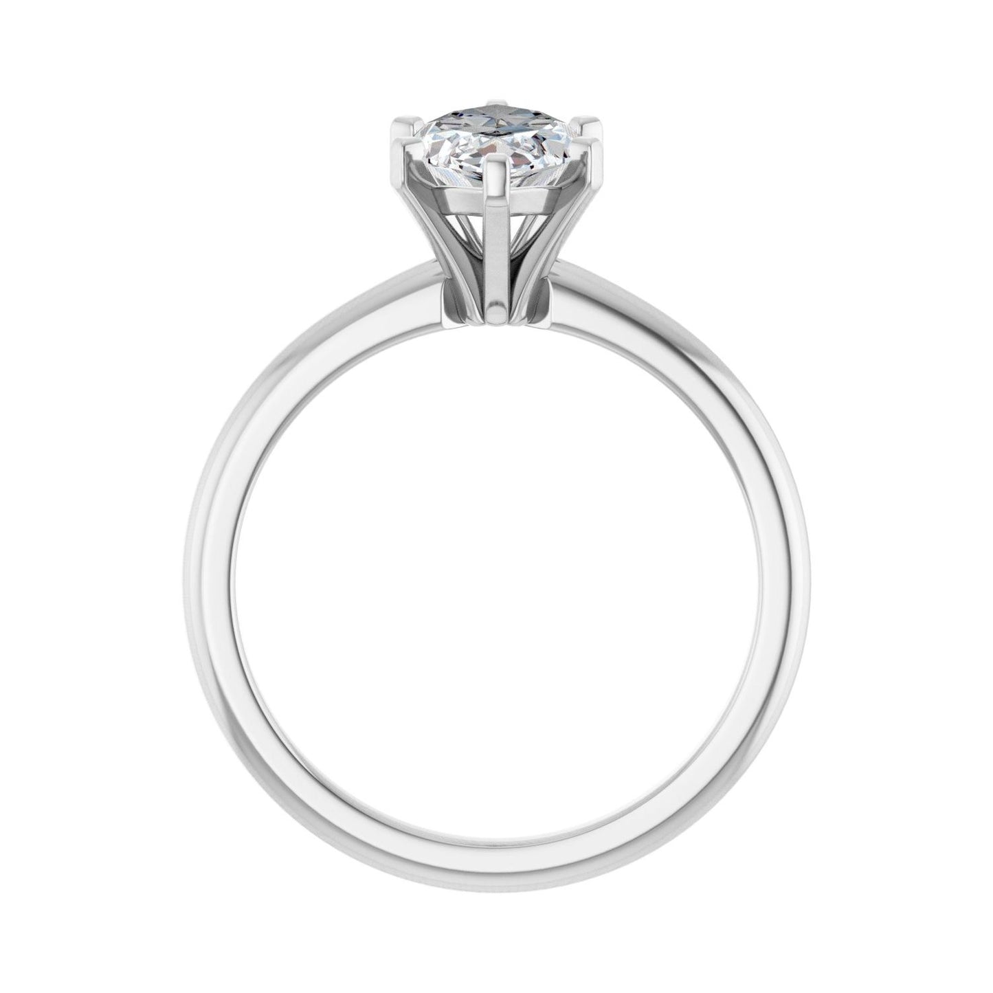 Marquise Engagement Ring | Metal Type=14K White Gold | Center Stone Size=1.5 CT | Image 2