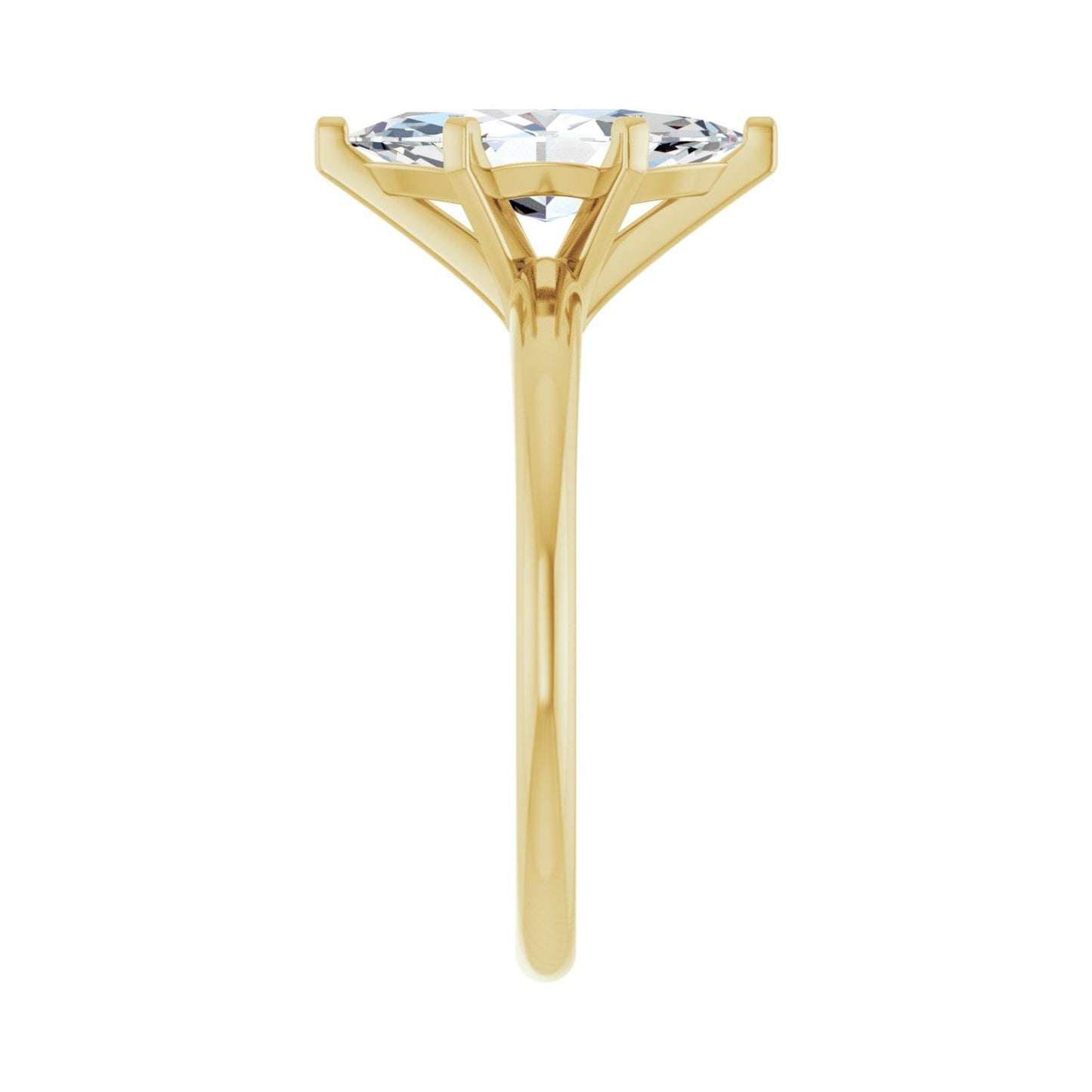 Marquise Engagement Ring | Metal Type=14K Yellow Gold | Center Stone Size=1.5 CT | Image 4