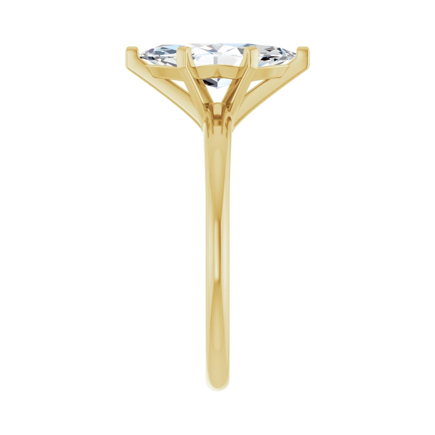 Marquise Engagement Ring | Metal Type=14K Yellow Gold | Center Stone Size=1.5 CT | Image 4