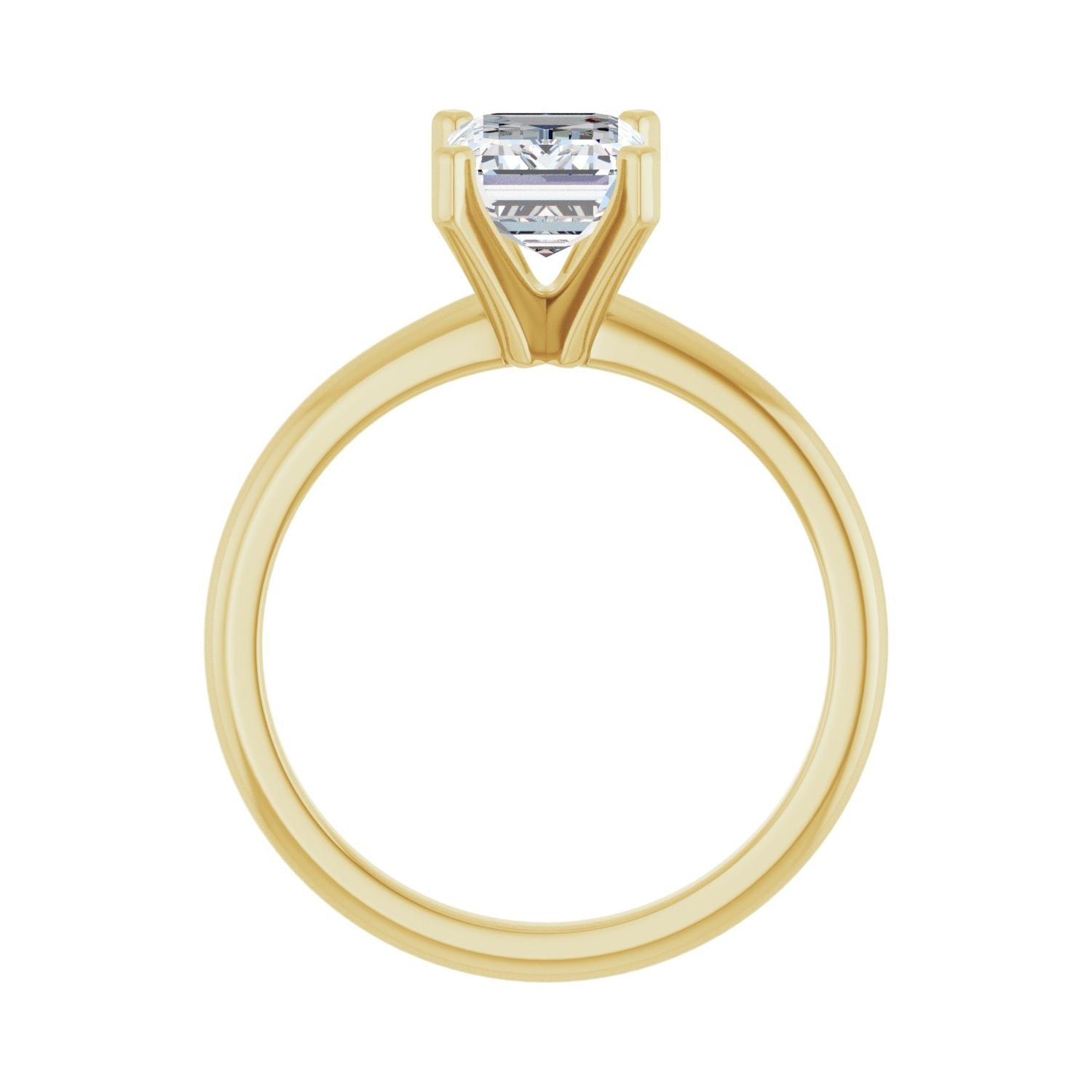 Emerald Engagement Ring | Metal Type=14K Yellow Gold | Center Stone Size=2 CT | Image 2