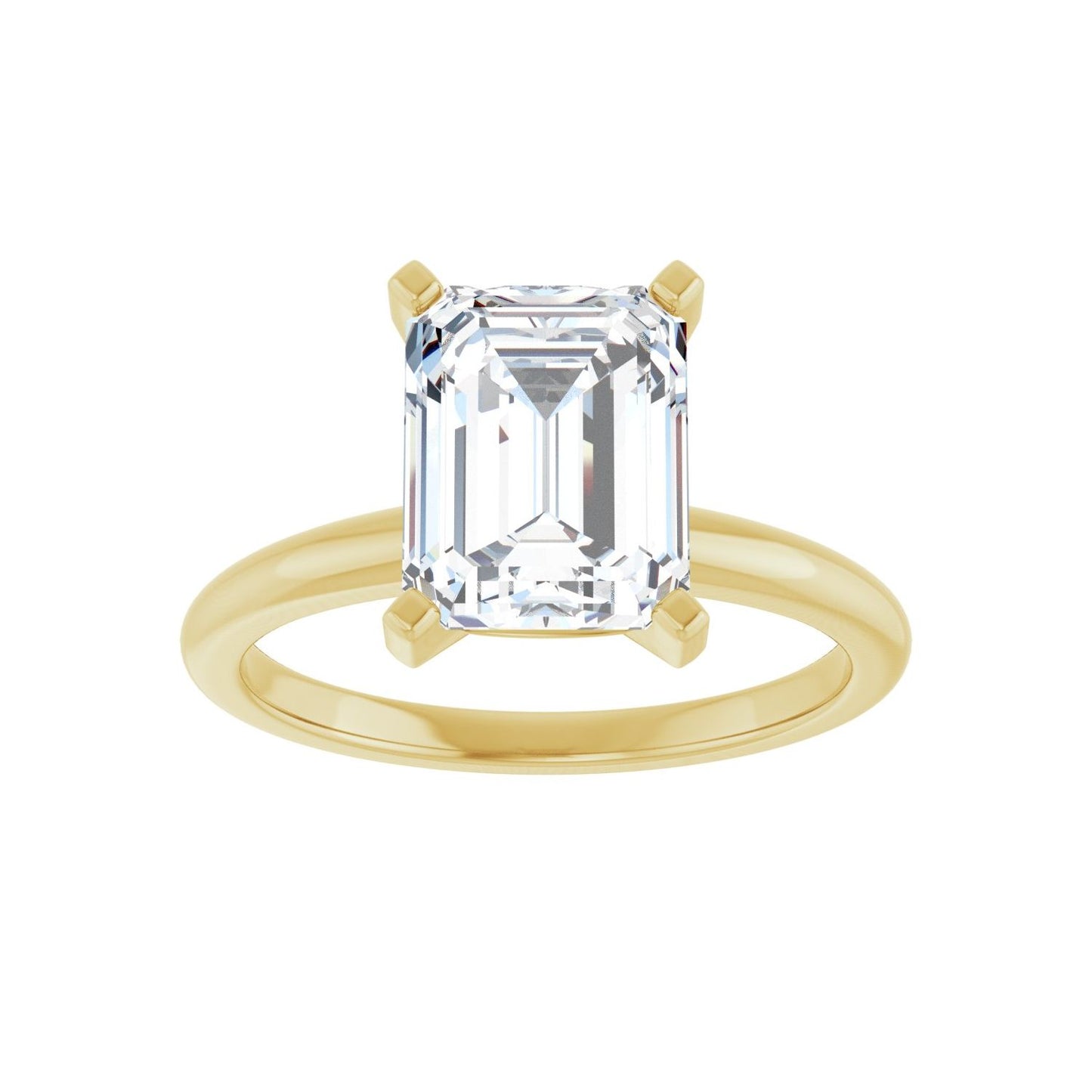 Emerald Engagement Ring | Metal Type=14K Yellow Gold | Center Stone Size=2.5 CT | Image 3