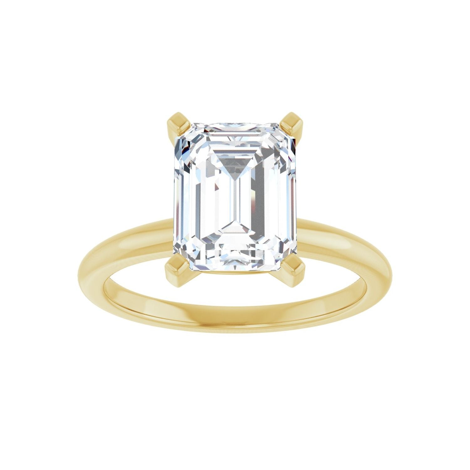 Emerald Engagement Ring | Metal Type=14K Yellow Gold | Center Stone Size=2.5 CT | Image 3