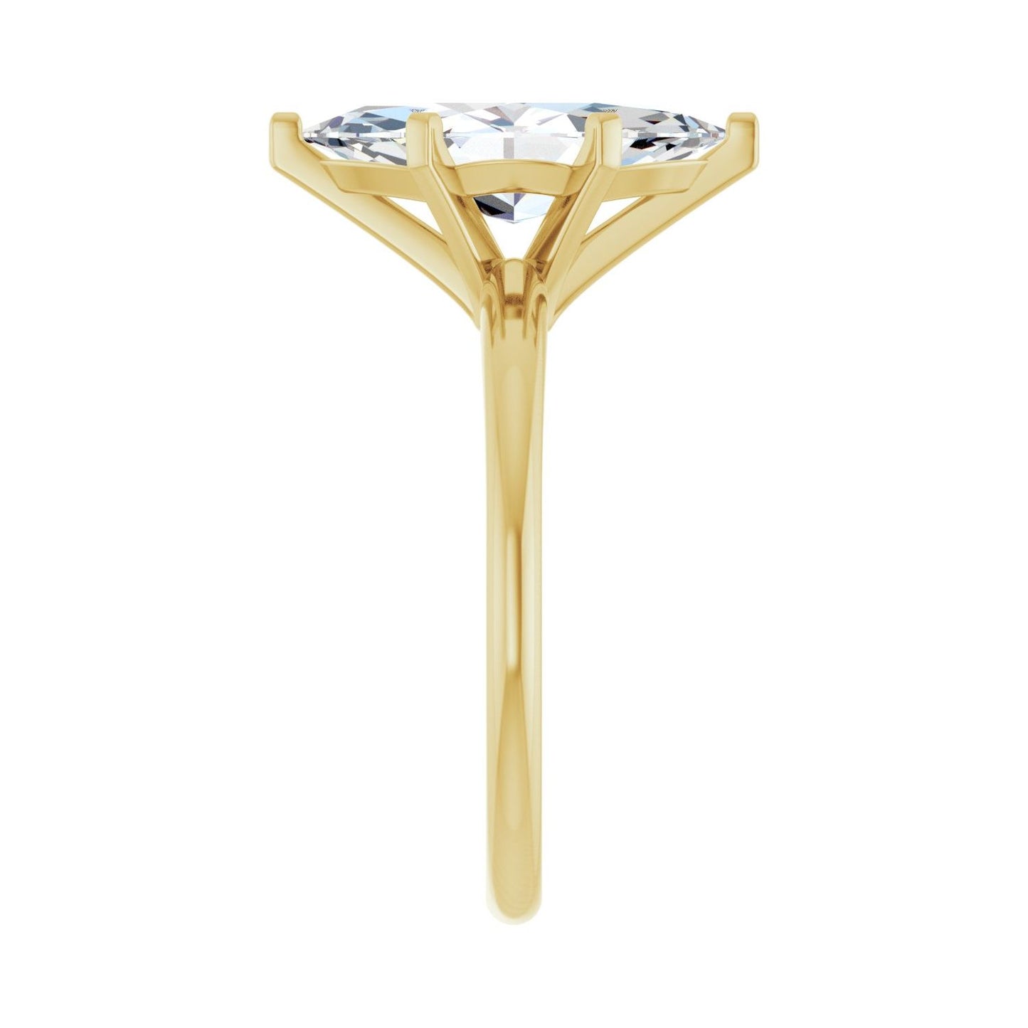 Marquise Engagement Ring | Metal Type=14K Yellow Gold | Center Stone Size=2.5 CT | Image 4