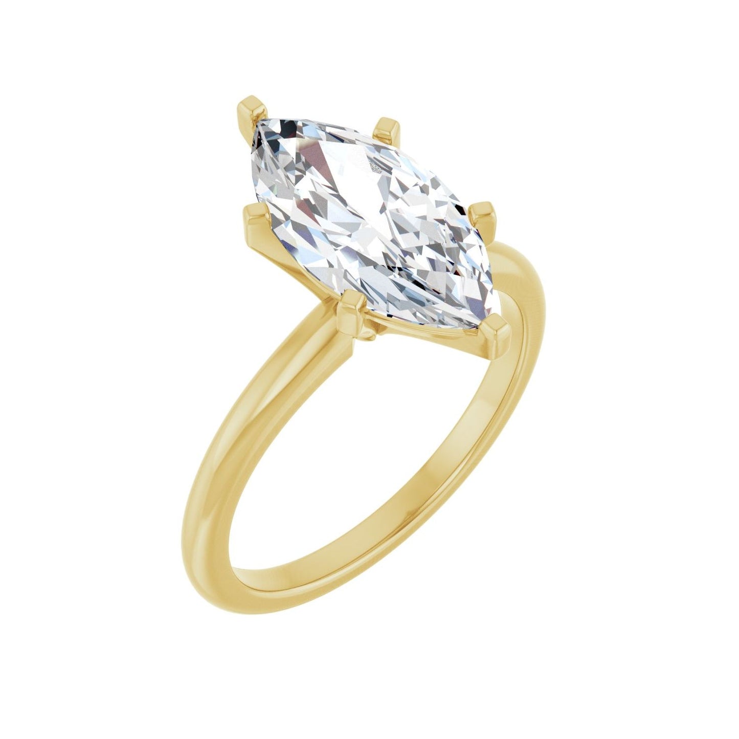 Marquise Engagement Ring | Metal Type=14K Yellow Gold | Center Stone Size=2.5 CT | Image 1