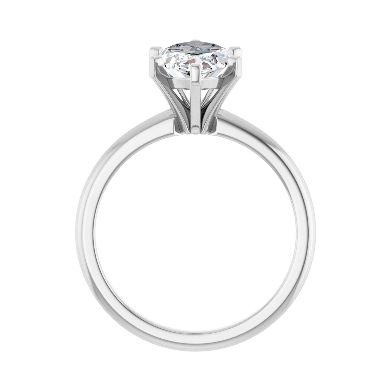 Marquise Engagement Ring | Metal Type=14K White Gold | Center Stone Size=2.5 CT | Image 2