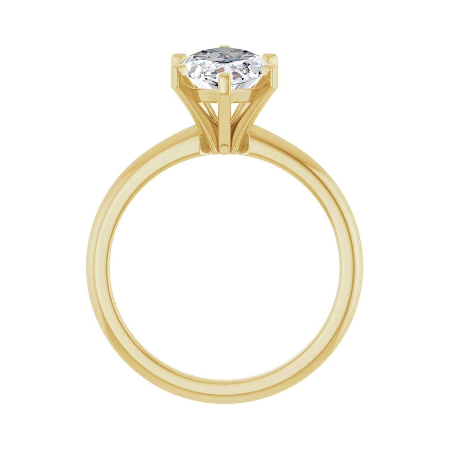 Marquise Engagement Ring | Metal Type=14K Yellow Gold | Center Stone Size=2.5 CT | Image 2