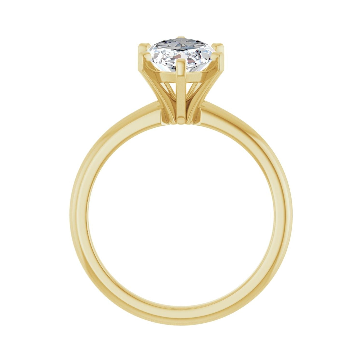 Marquise Engagement Ring | Metal Type=14K Yellow Gold | Center Stone Size=2.5 CT | Image 2
