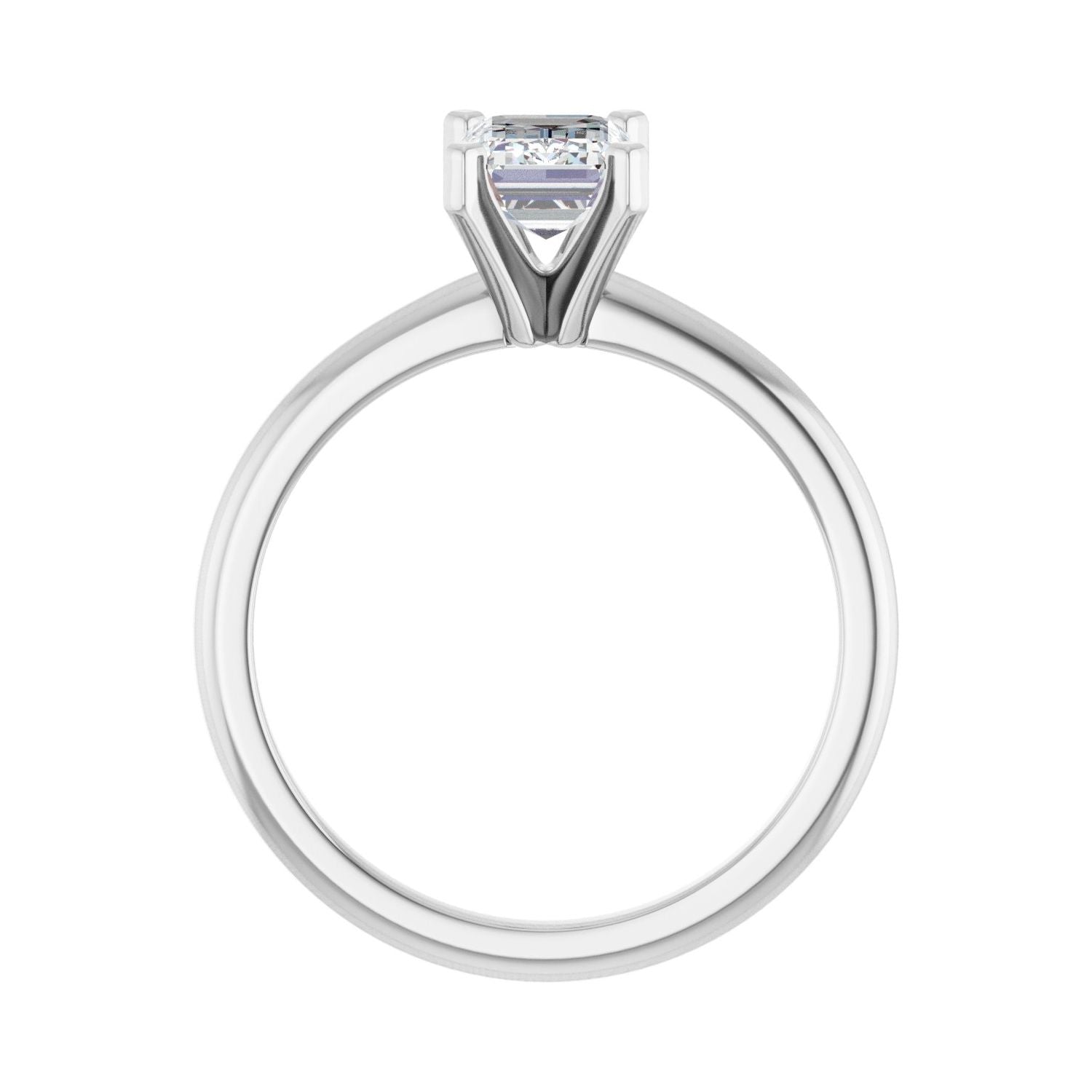Emerald Engagement Ring | Metal Type=14K White Gold | Center Stone Size=1.5 CT | Image 2