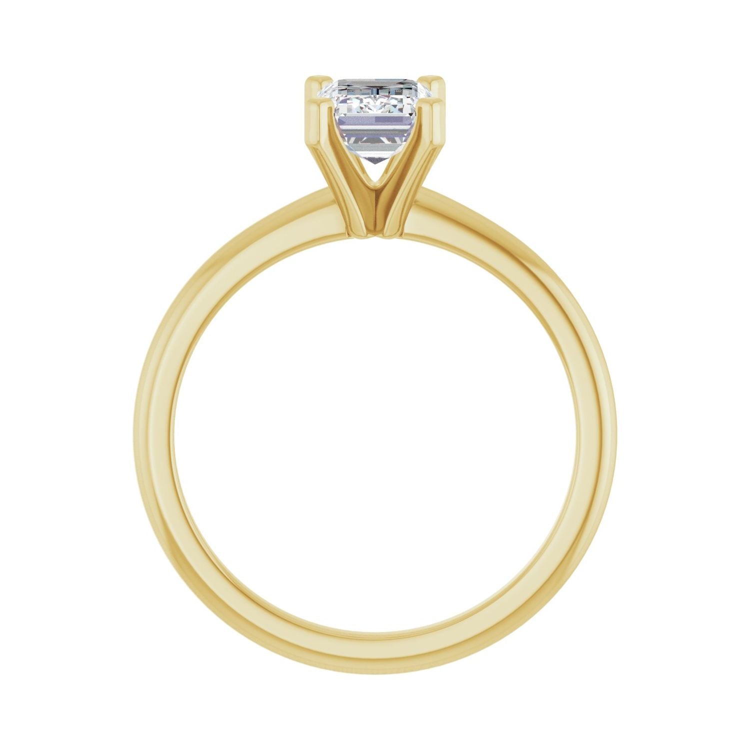 Emerald Engagement Ring | Metal Type=14K Yellow Gold | Center Stone Size=1.5 CT | Image 2