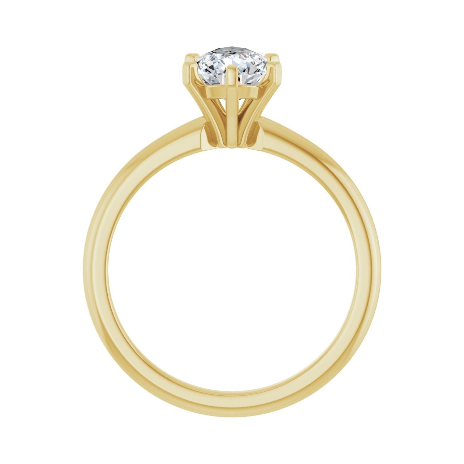 Pear Engagement Ring | Metal Type=14K Yellow Gold | Center Stone Size=1.5 CT | Image 2