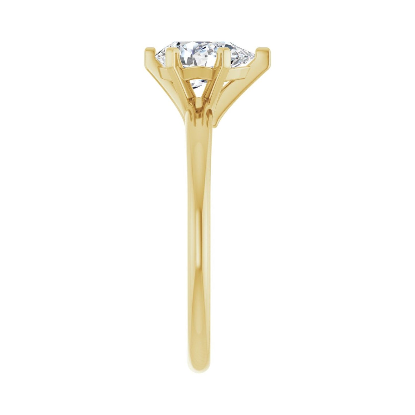 Pear Engagement Ring | Metal Type=14K Yellow Gold | Center Stone Size=1.5 CT | Image 4
