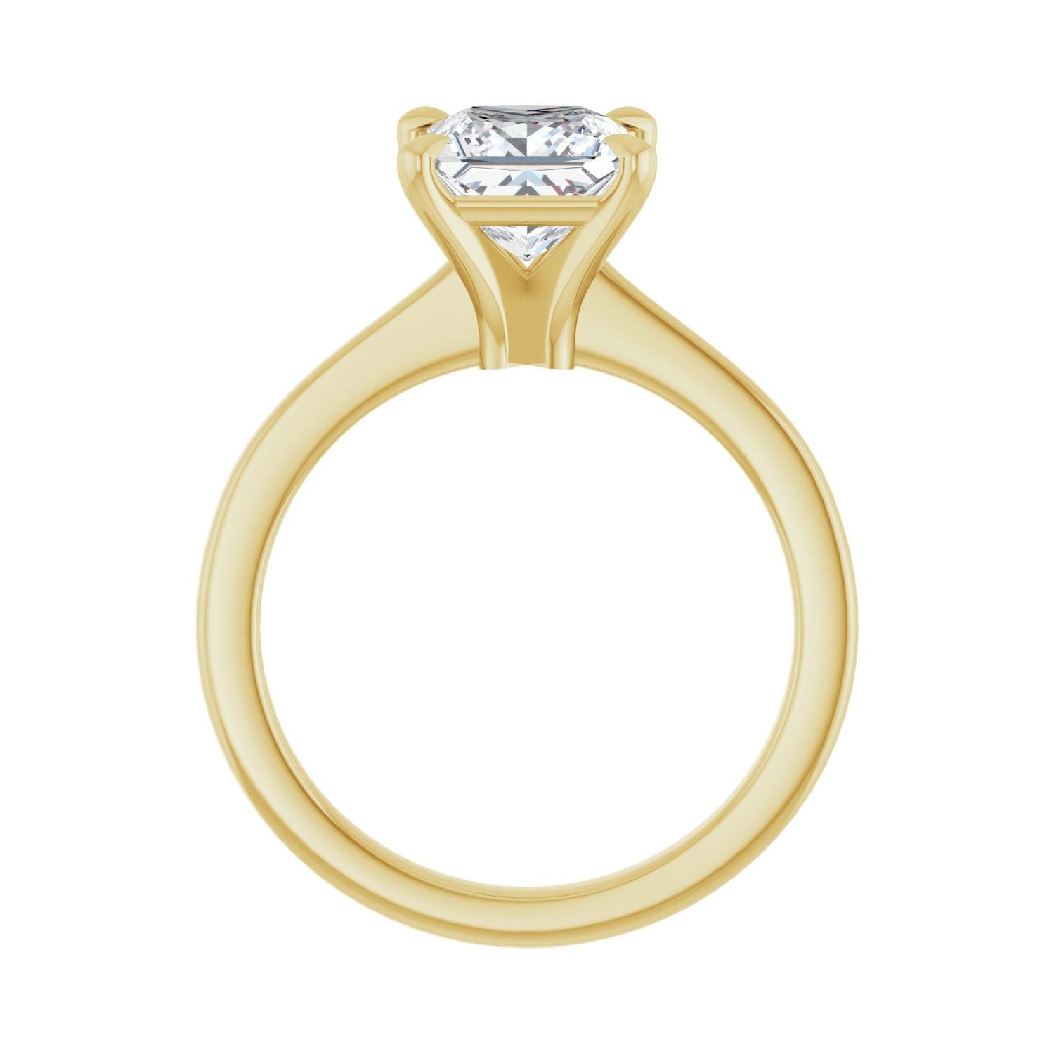 Square Claw-Prong Engagement Ring | Metal Type=14K Yellow Gold | Center Stone Size=1.5 CT | Image 2