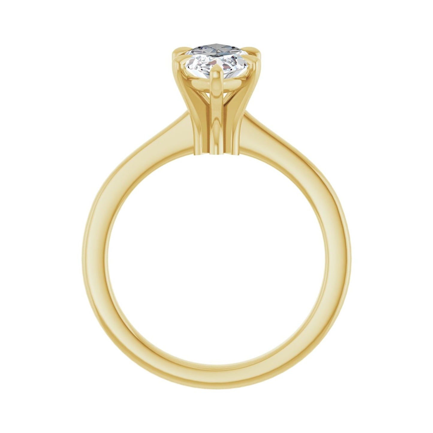 Marquise Claw-Prong Engagement Ring | Metal Type=14K Yellow Gold | Center Stone Size=1.5 CT | Image 2