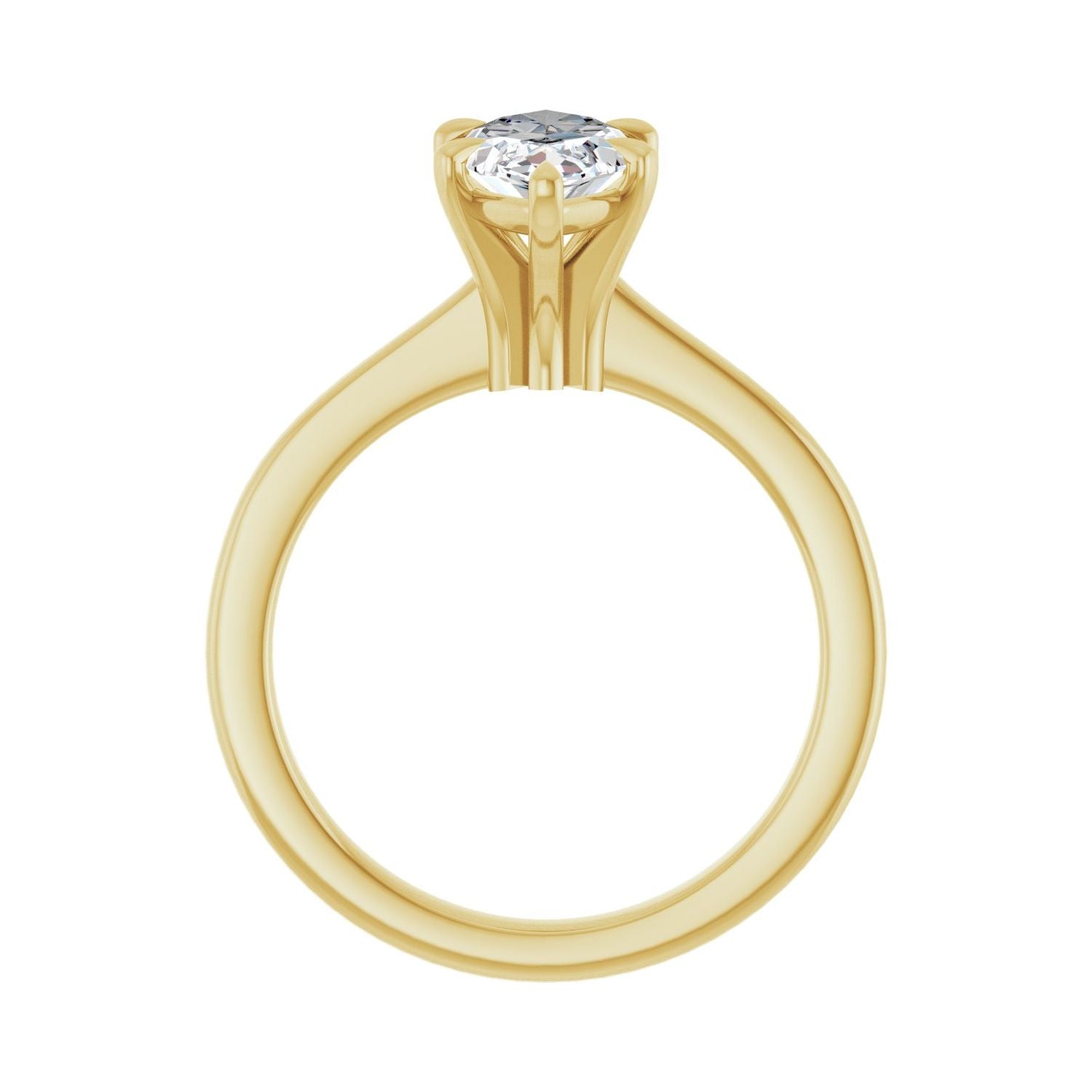 Marquise Claw-Prong Engagement Ring | Metal Type=14K Yellow Gold | Center Stone Size=1.5 CT | Image 2