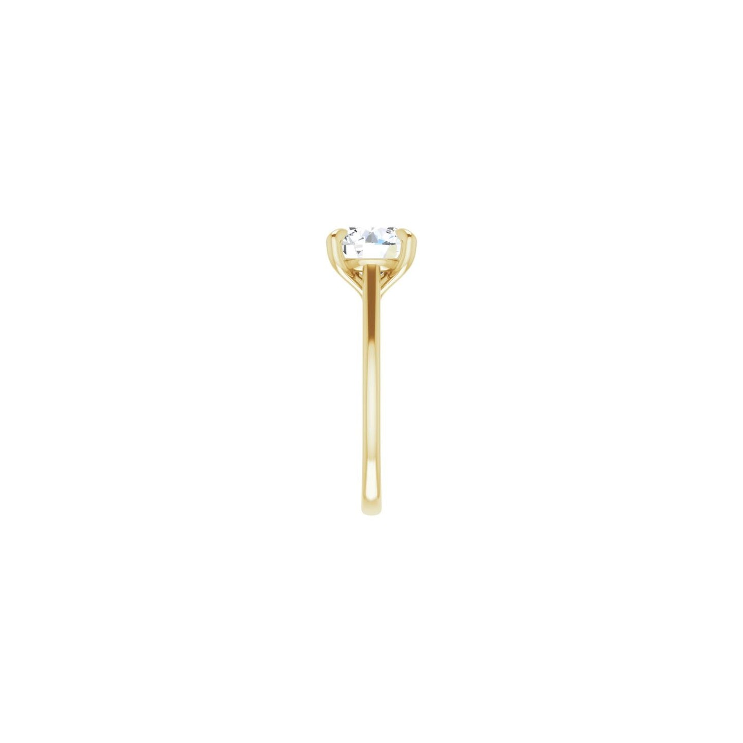 Round Claw-Prong Solitaire Engagement Ring | Metal Type=14K Yellow Gold | Center Stone Size=2.5 CT | Image 4