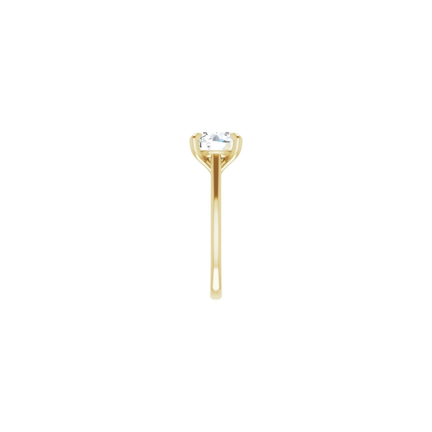 Round Claw-Prong Solitaire Engagement Ring | Metal Type=14K Yellow Gold | Center Stone Size=2.5 CT | Image 4