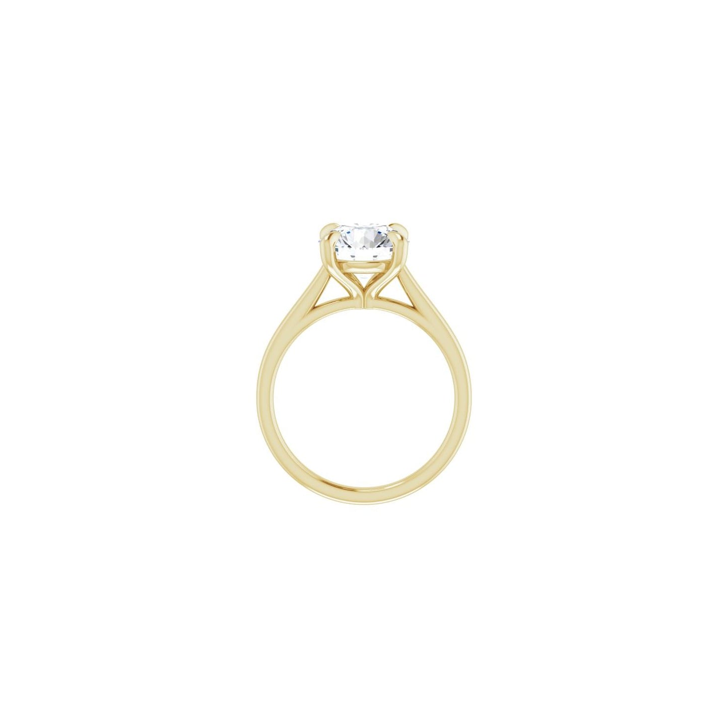 Round Claw-Prong Solitaire Engagement Ring | Metal Type=14K Yellow Gold | Center Stone Size=2.5 CT | Image 2
