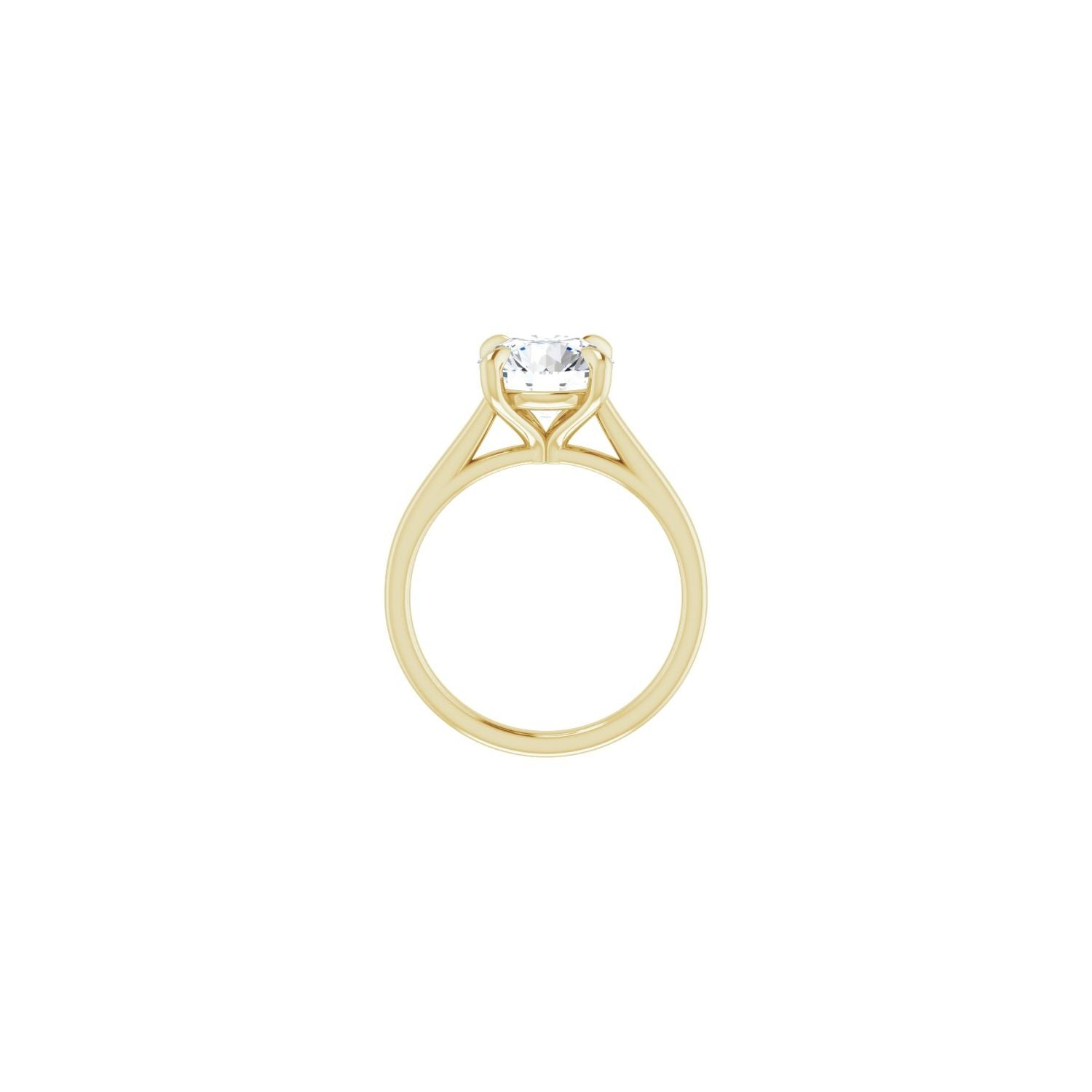 Round Claw-Prong Solitaire Engagement Ring | Metal Type=14K Yellow Gold | Center Stone Size=2.5 CT | Image 2