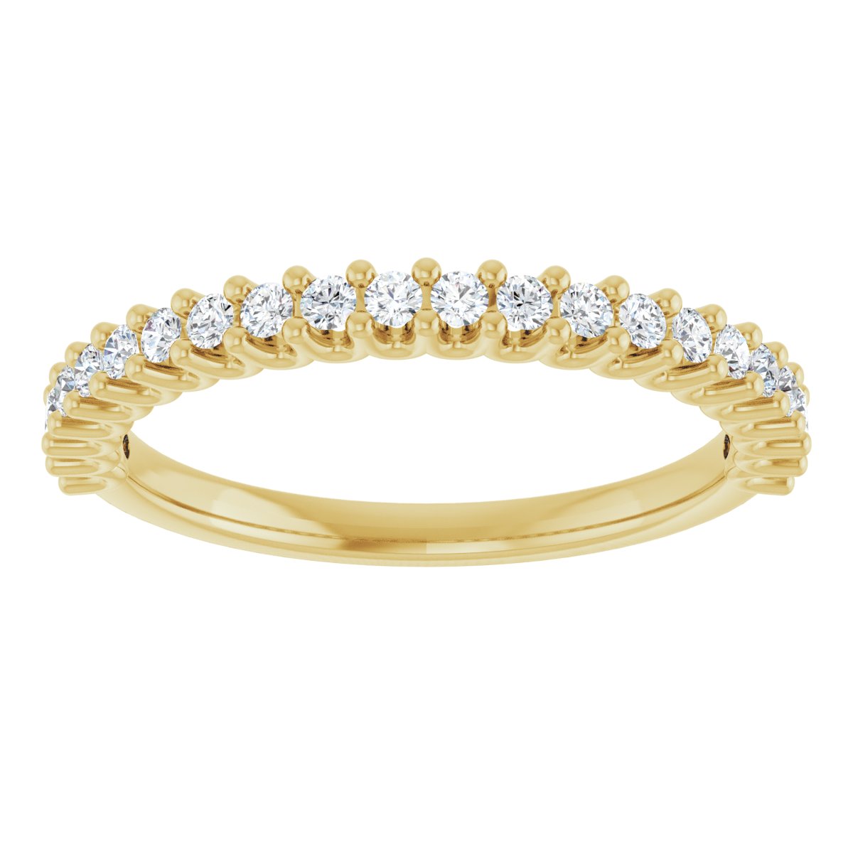 U-Prong Anniversary Band - Round | Metal Type=14K Yellow Gold | Diamond Size=1.5MM | Image 4