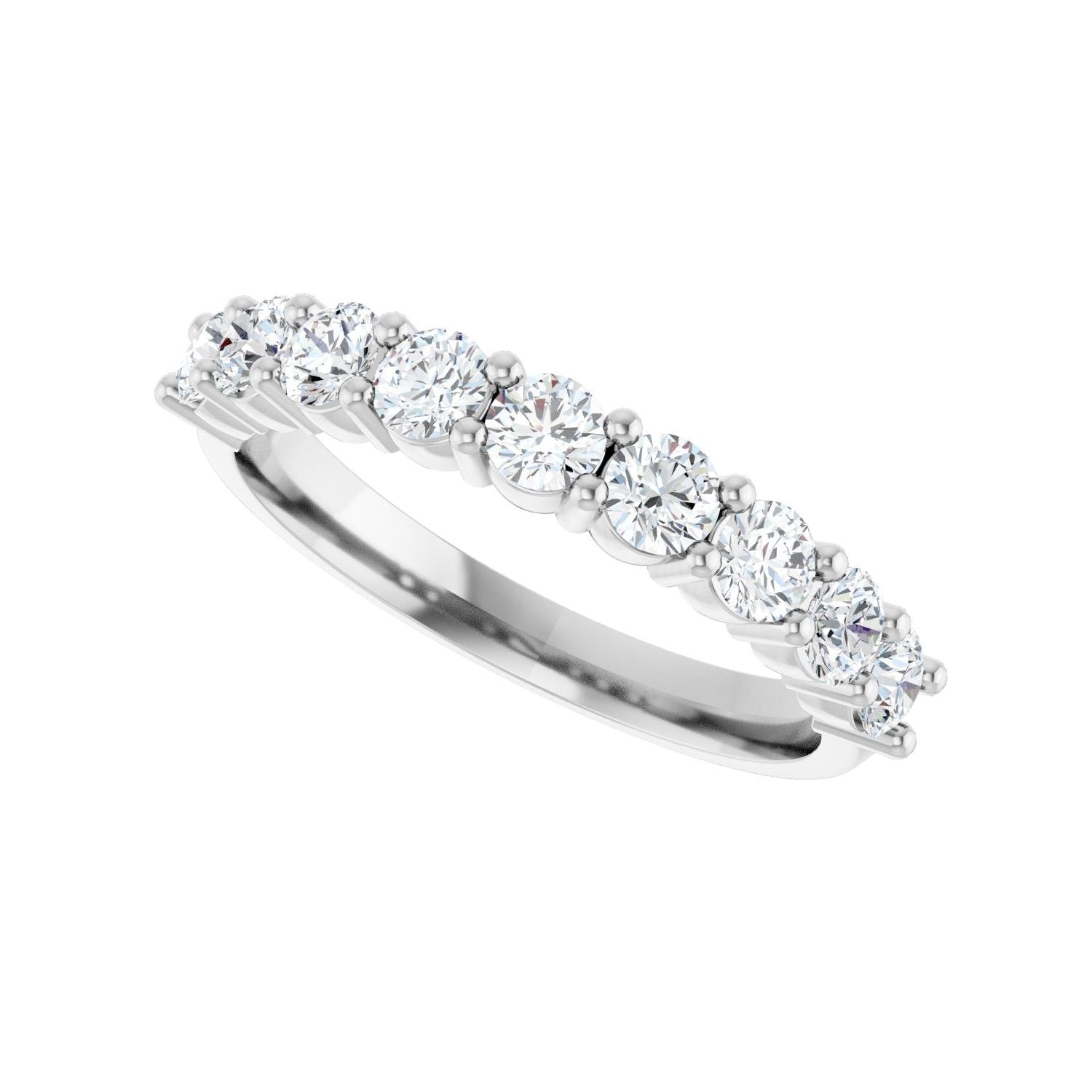 Anniversary Band - Round 1MM-2.5MM | Metal Type=14K White Gold | Diamond Size=2.5MM | Image 4