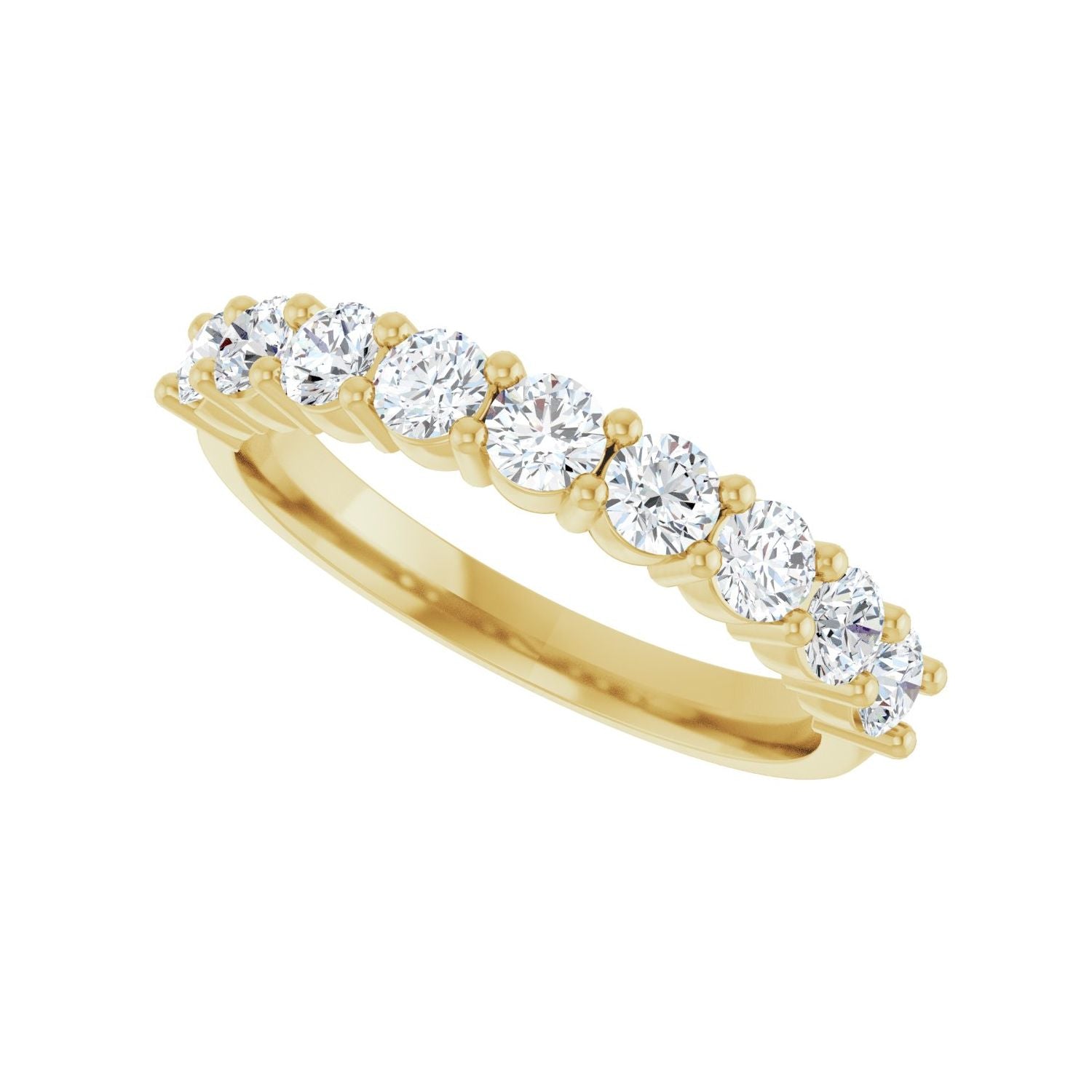 Anniversary Band - Round 1MM-2.5MM | Metal Type=14K Yellow Gold | Diamond Size=2.5MM | Image 4