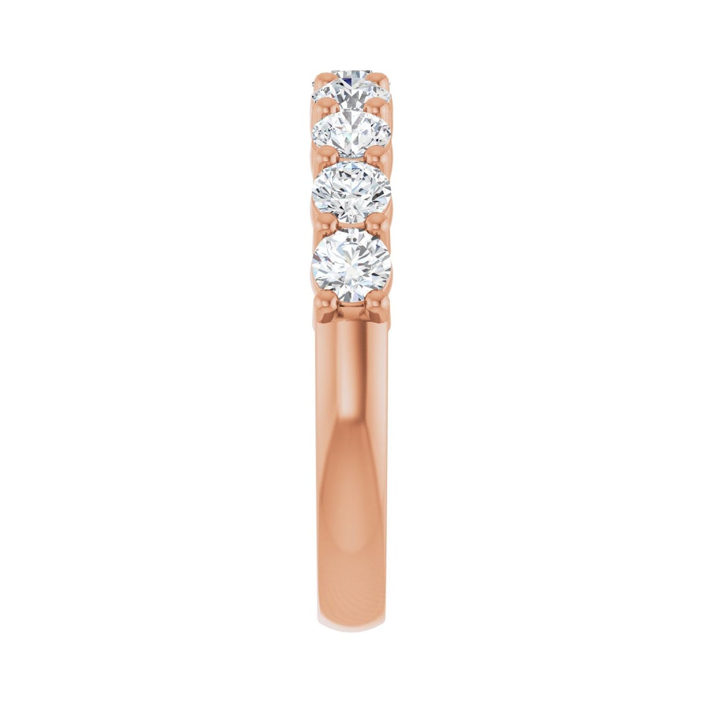 Anniversary Band - Round 3MM-4MM | Metal Type=14K Rose Gold | Diamond Size=3MM | Image 1
