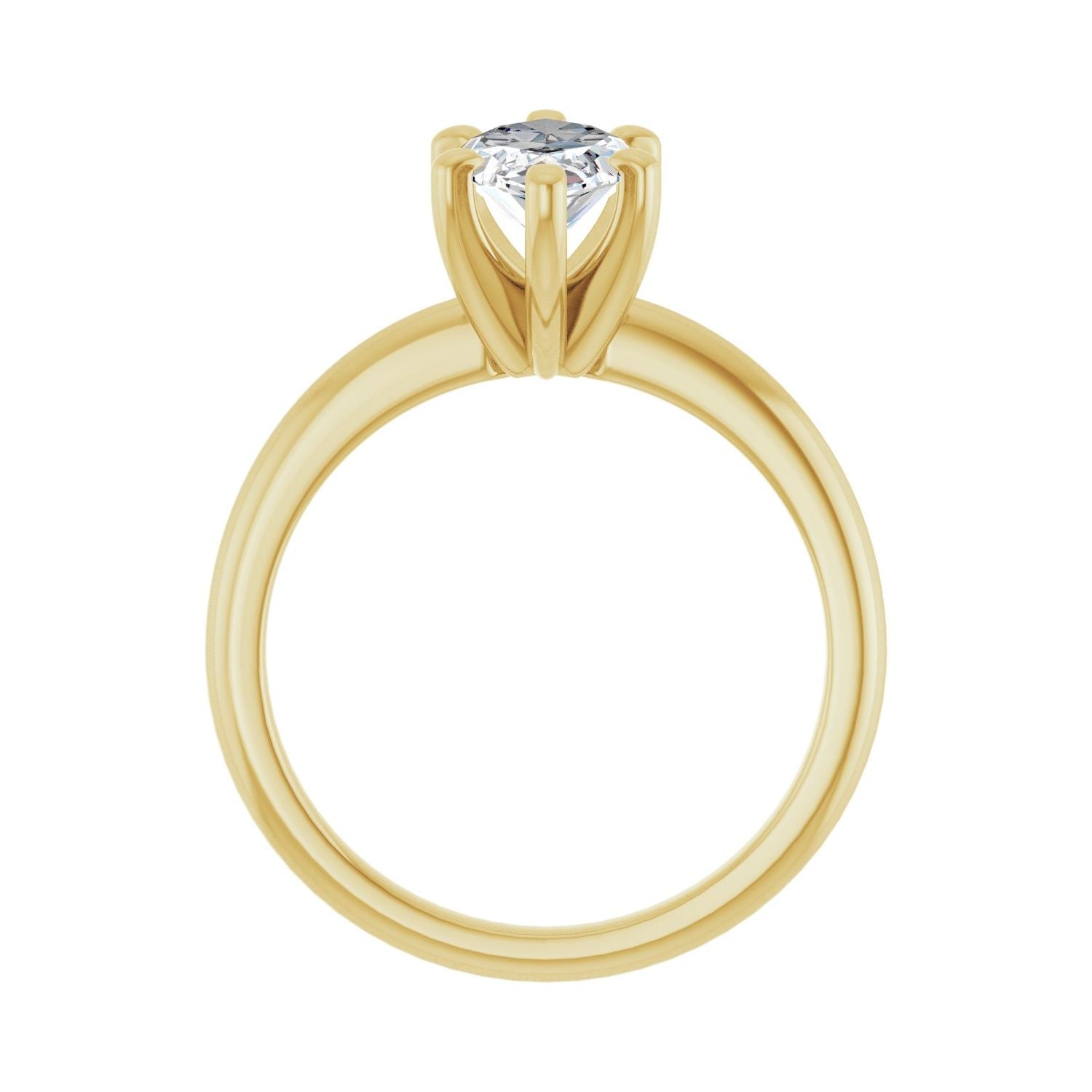 Marquise Engagement Ring | Metal Type=14K Yellow Gold | Center Stone Size=1.5 CT | Image 2