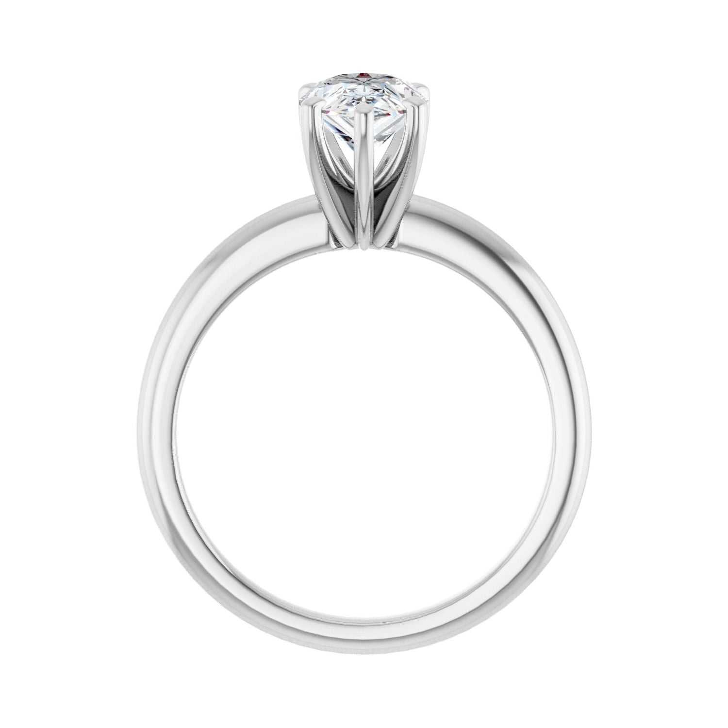 Pear Engagement Ring | Metal Type=14K White Gold | Center Stone Size=1.5 CT | Image 2