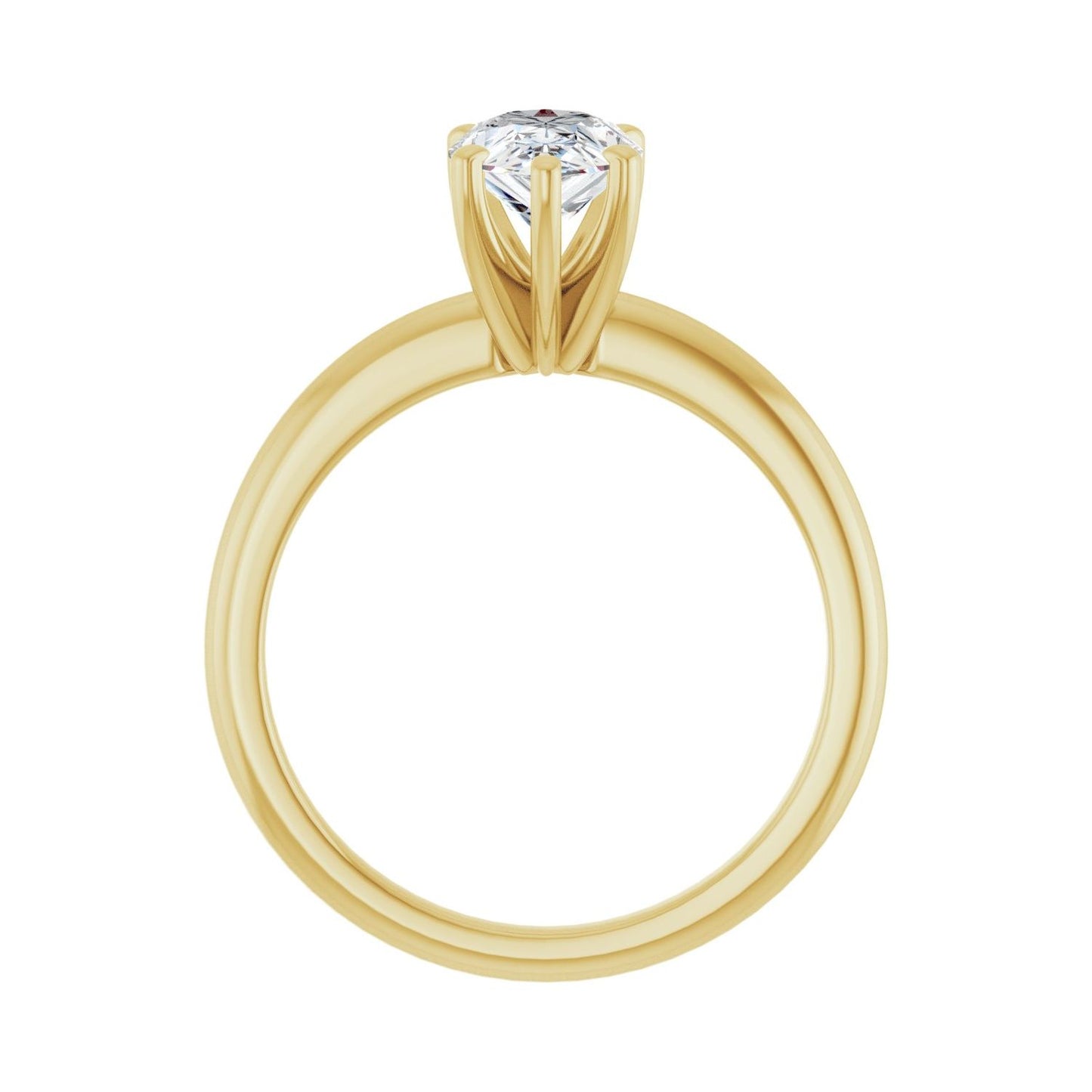 Pear Engagement Ring | Metal Type=14K Yellow Gold | Center Stone Size=1.5 CT | Image 2